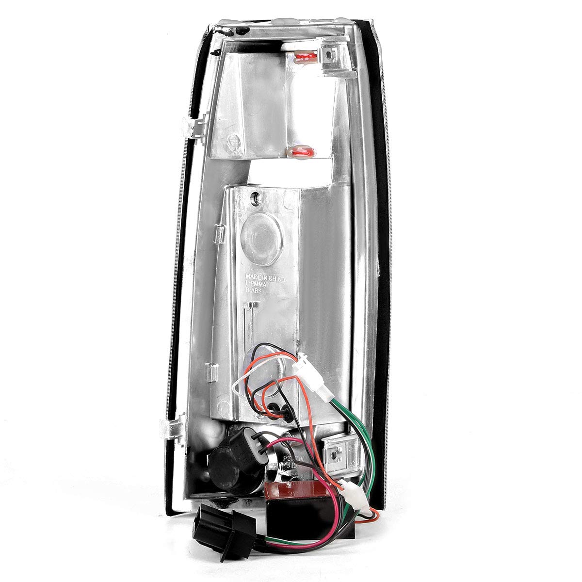 DNA MOTORING TL-C10-LED-RD3D-CH-SM LED 3D Tail Light Assembly Driver & Passenger Side [Compatible with 99-00 Escalade / 92-94 Blazer / 88-99 C1500-C3500]