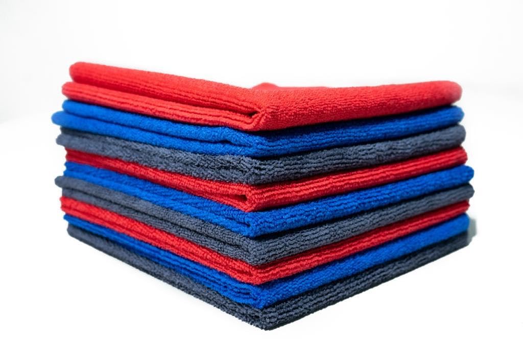 Microfiber Cloth 5pcs 40x40cms 340 GSM MultiColor! Thick Lint & StreakFree Multipurpose Cloths Automotive Microfibre Towels fo