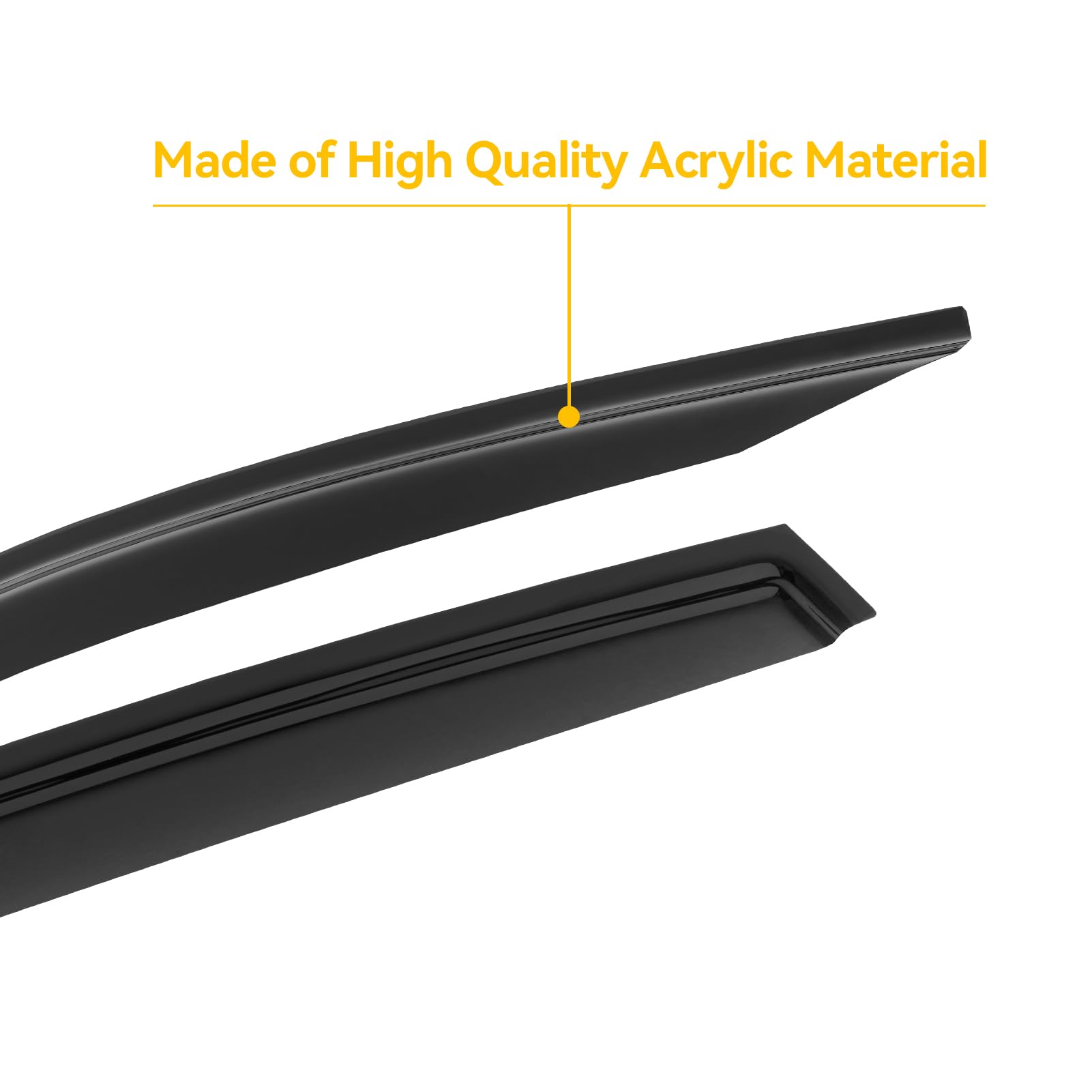 Cxdar Out-Channel Window Rain Guards For 2000-2006 Toyota Tundra Regular Cab, Window Vent Wind Deflectors Visors Shades For 00-0