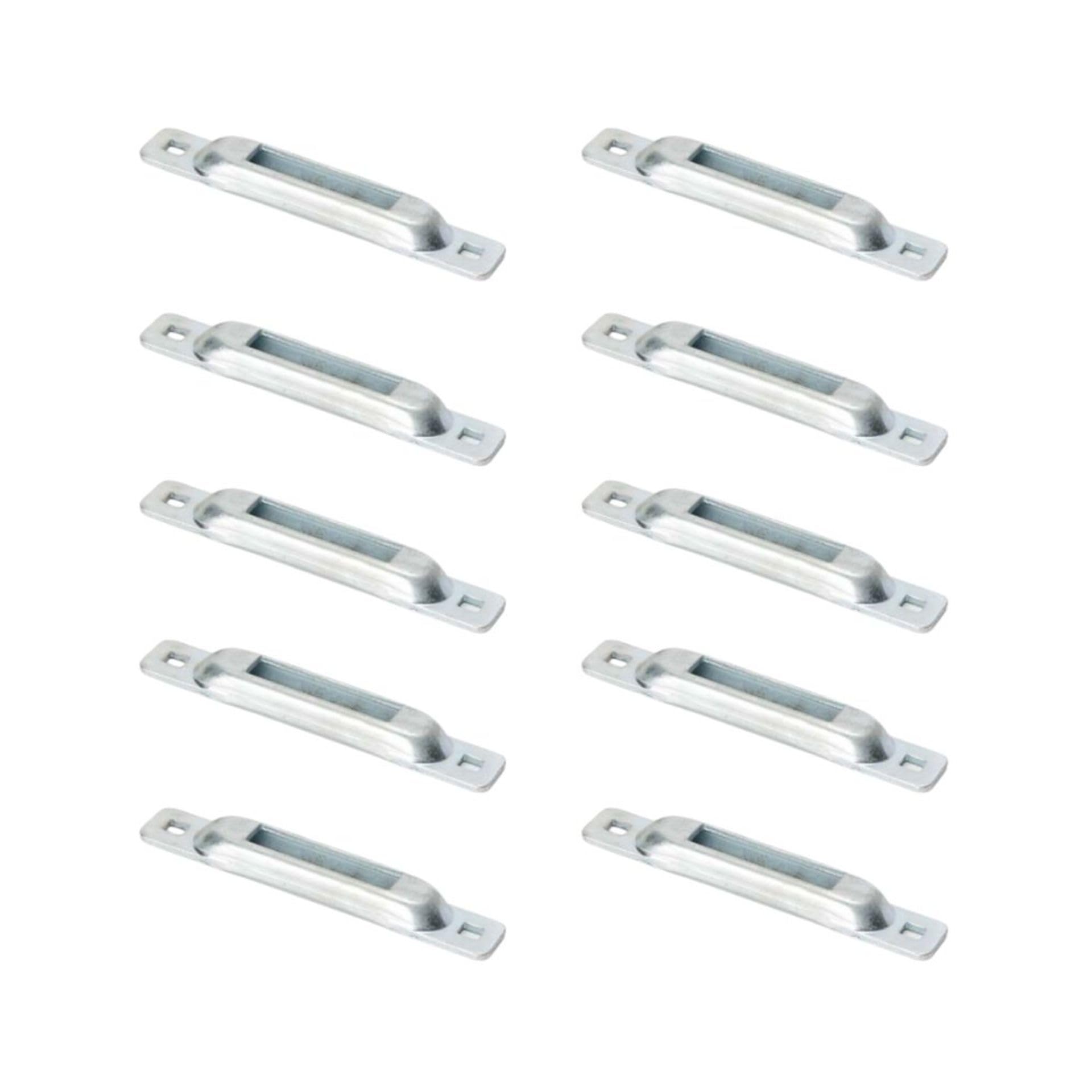 Dc Cargo E Track Single Slot Tie-Downs | 10 Pack | Mini Galvanized Steel Anchor For E Track Ratchet/Cam Straps | Motorcycles, Ca