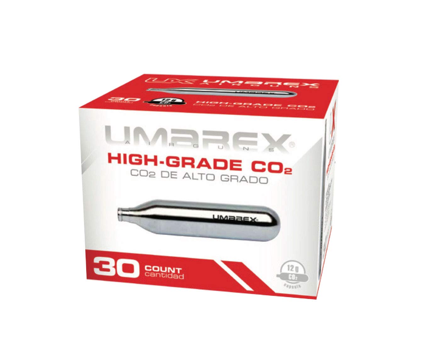 Umarex HighGrade CO2 Cartridges for Pellet Guns, BB Guns and Airsoft Guns, 12 Gram (Pack of 30)