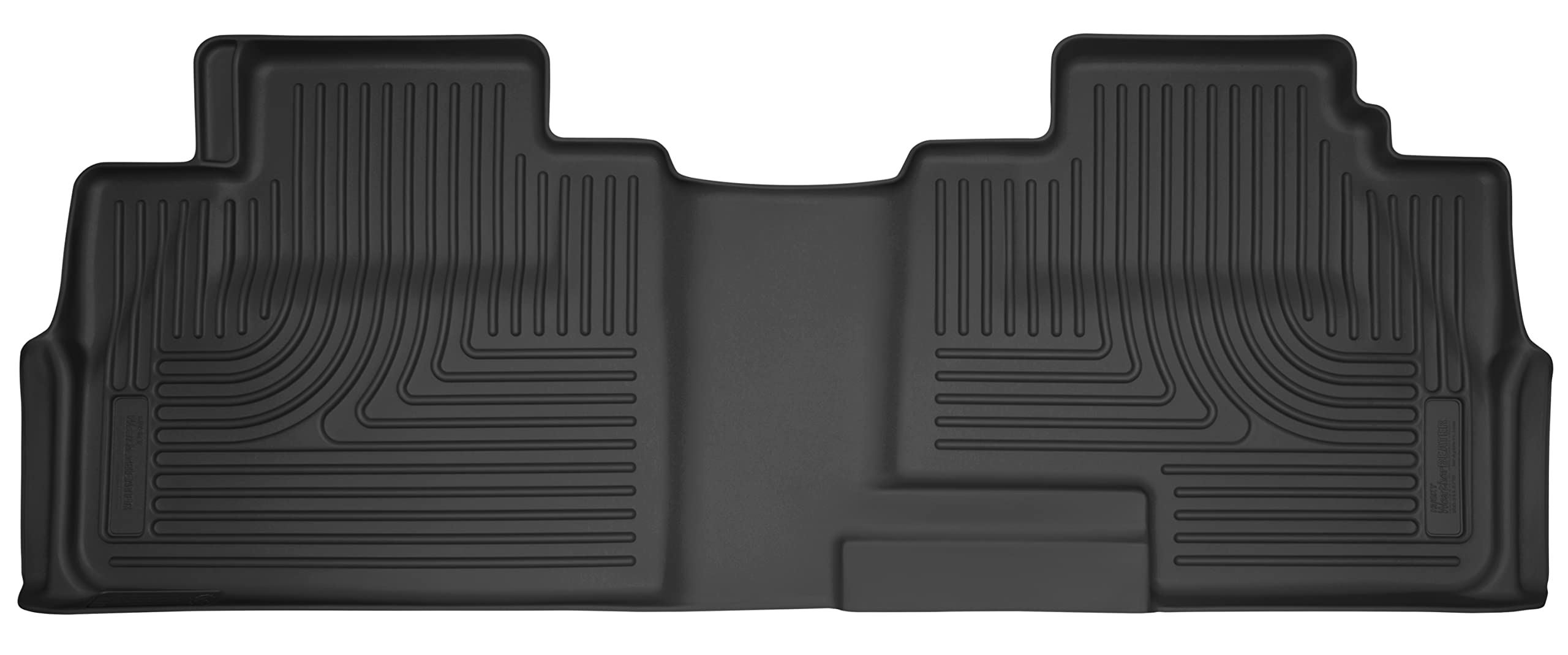 Husky Liners X-Act Contour Floor Mats | Fits 2011-17 Ford Expedition El, 2011-17 Lincoln Navigator L | 2Nd Row, 1-Pc Black - 55551