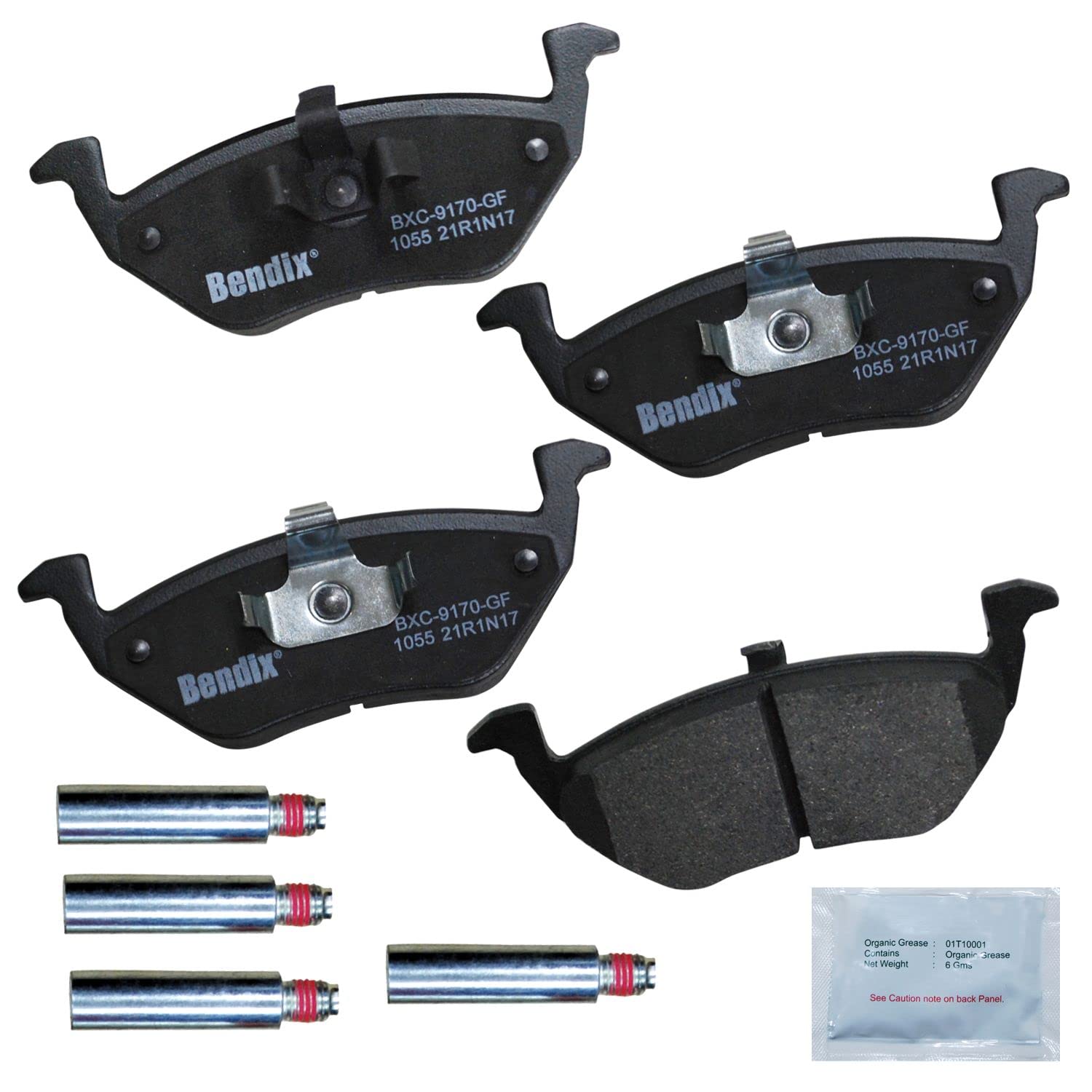 Bendix Priority1 Cfc1055 Ceramic Rear Brake Pads For Ford Escape 2008-2005, Mazda Tribute 2006-2005, Tribute 2008, Mercury Marin