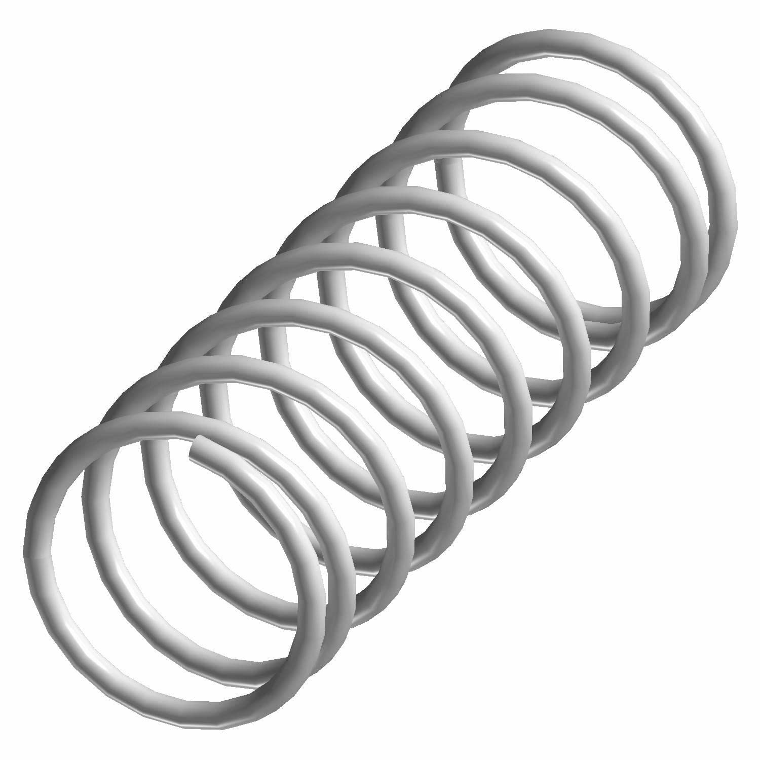 Polaris Snowmobile Guilatine Exhaust Valve Sprin, Turbo Silver, Genuine Oem Part 7041704-02, Qty 1