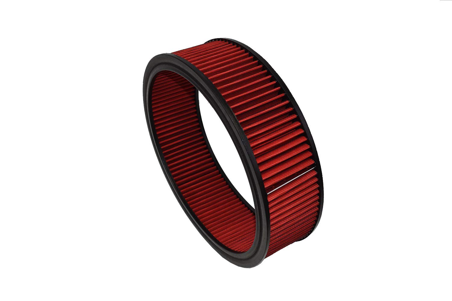 A-Team Performance - Air Filter Element Air Cleaner High Flow Replacement Washable and Reusable Round Cotton Fiber - Compatible