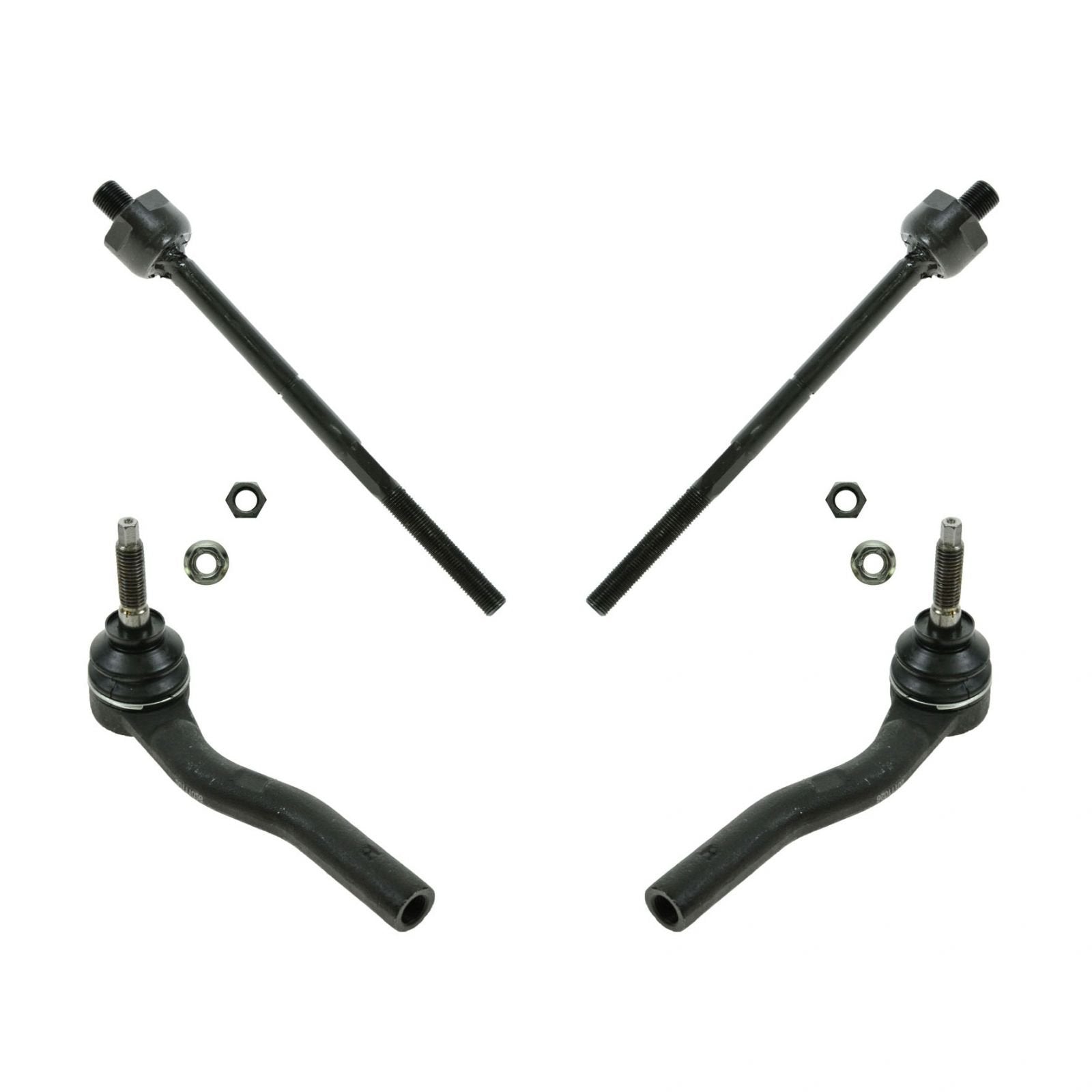 Trq Front Tie Rod Set Compatible With 2003-2007 Cadillac Cts