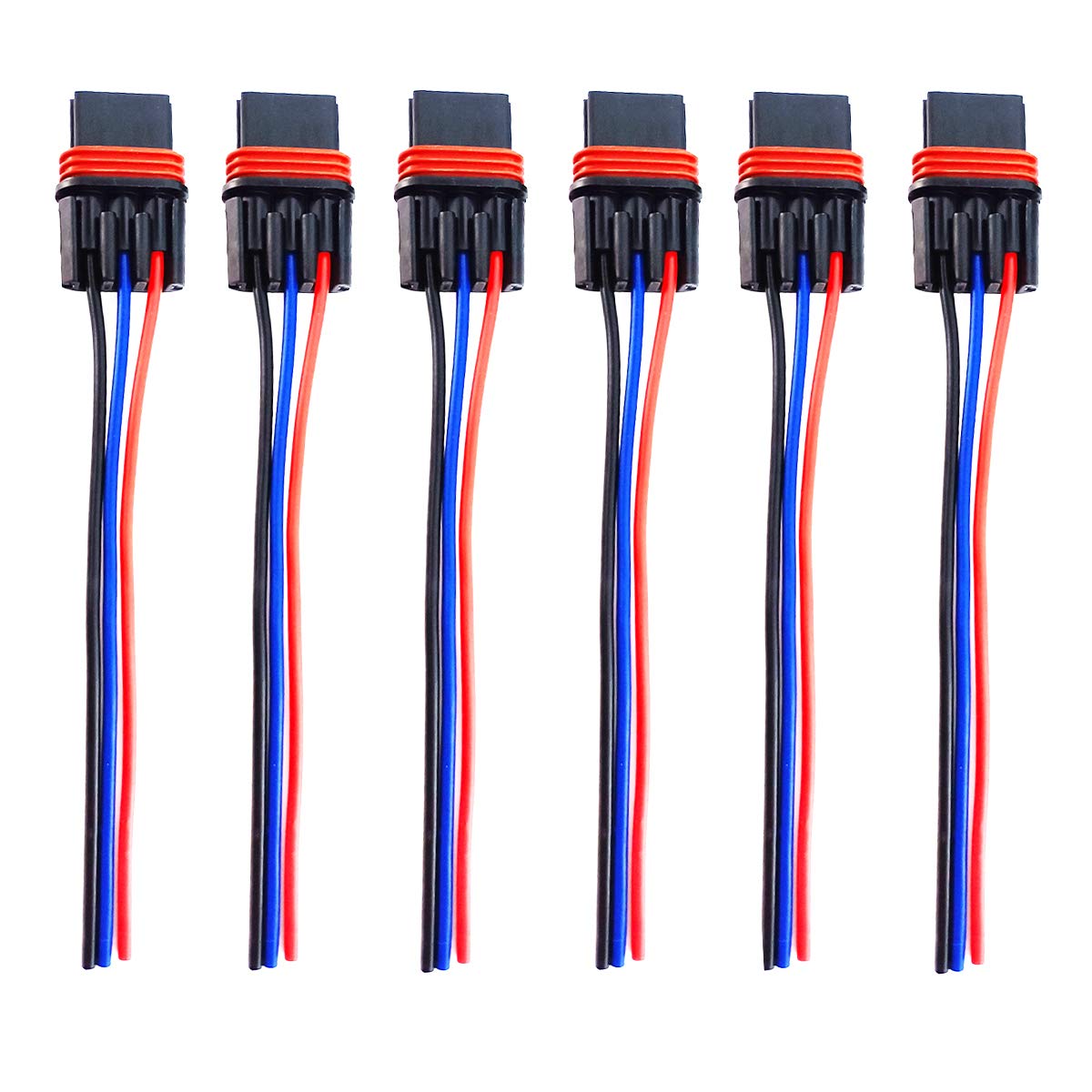 6 Pulse Power Plug Pigtail Connector Compatible With 2018 2019 2020 2021 Polaris Ranger Xp 1000 / Rzr Rs1 General Bus Bar Harness Pigtail Connectors
