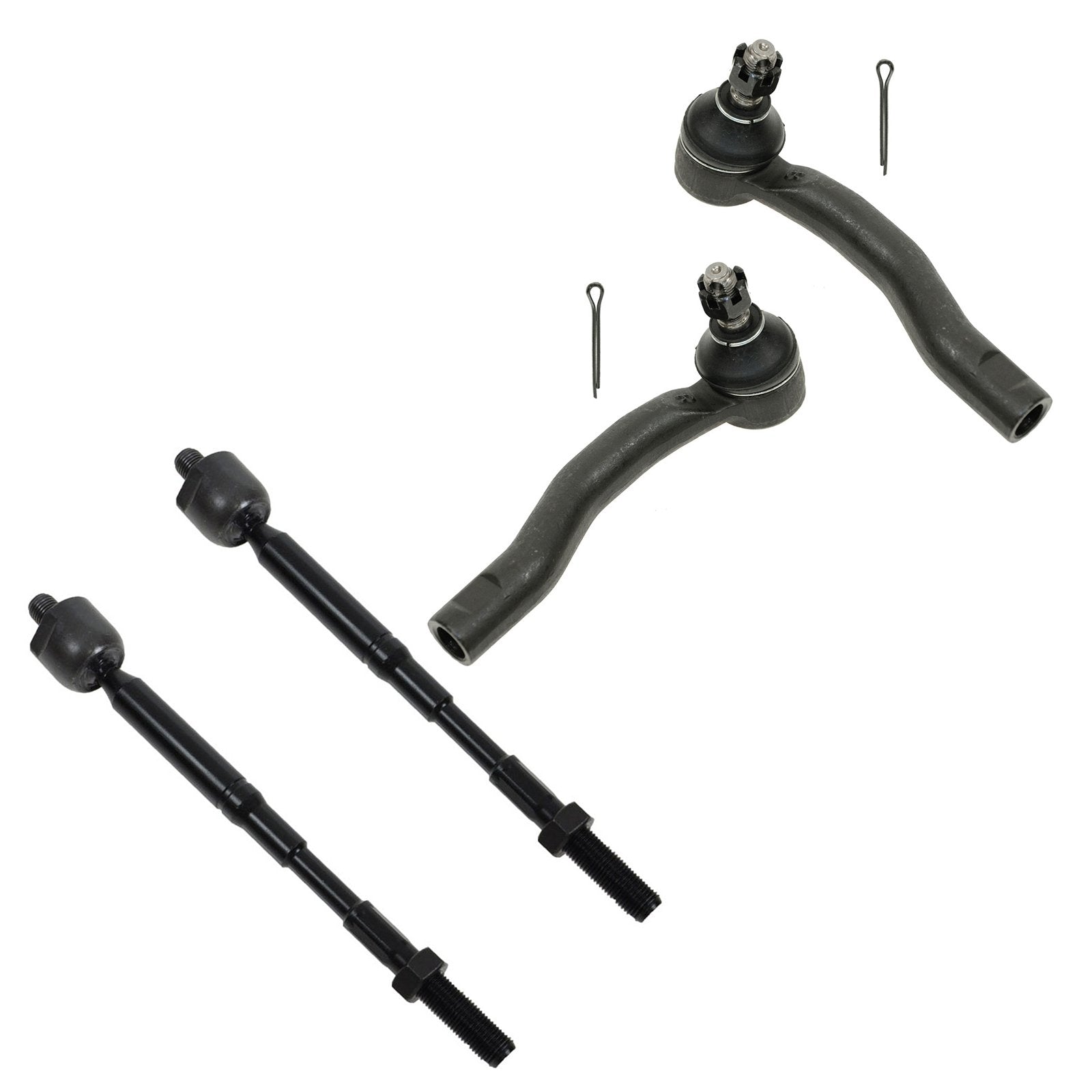Trq Front Tie Rod Set Compatible With 2003-2008 Toyota Corolla