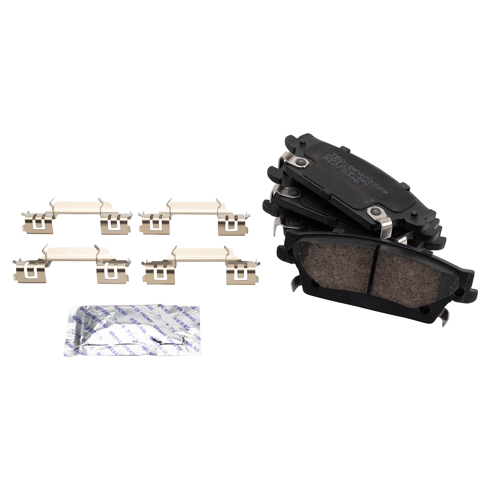 TRQ Rear Brake Pads Ceramic Compatible with 2004-2009 Cadillac SRX 2010-2011 STS