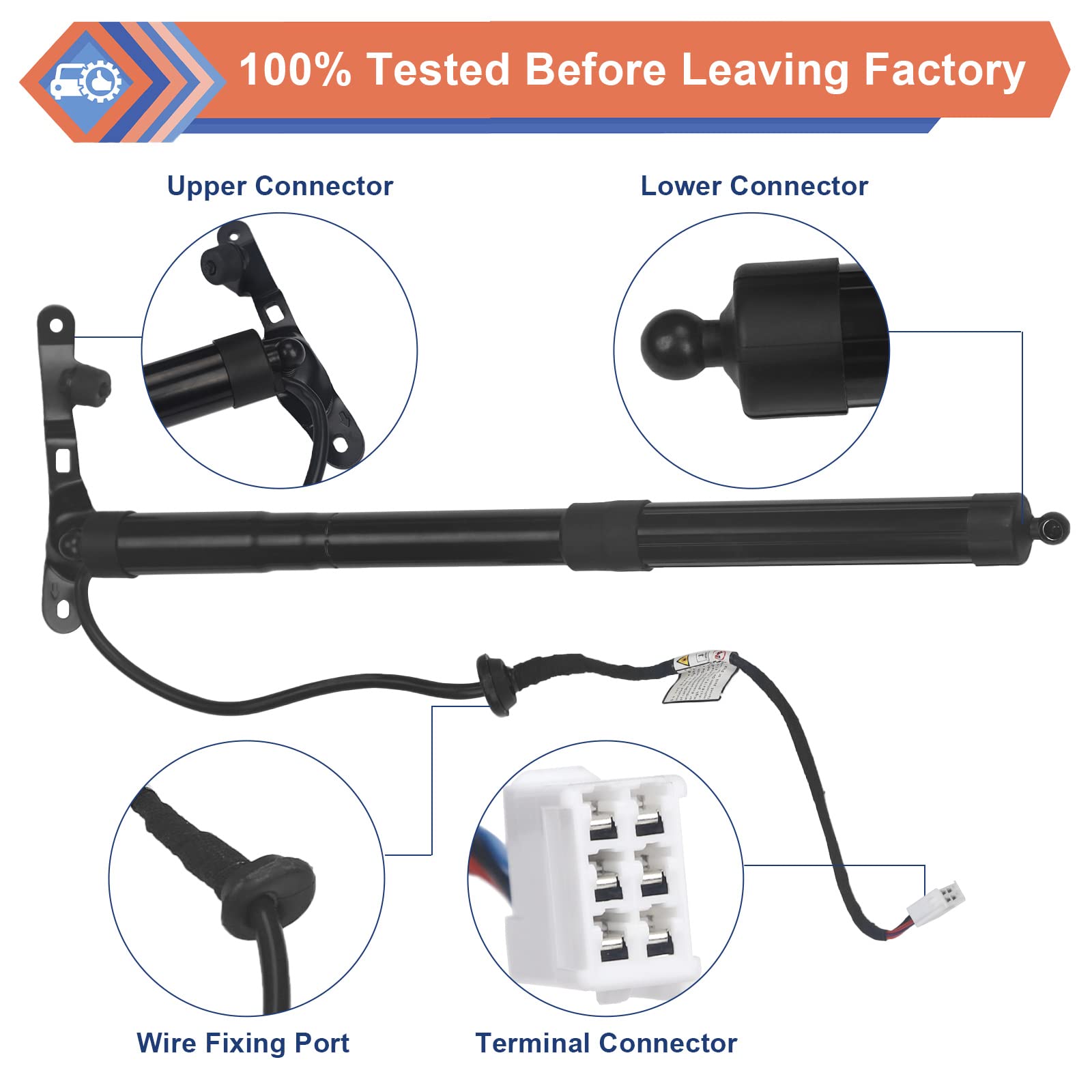 Zonfant Left & Right Liftgate Actuator, 2Pcs Electric Rear Tailgate Power Support Shocks Hatch Strut Compatible With Toyota Vehicle 2013-2018 Rav4, Replace#6891009010, 6892009010