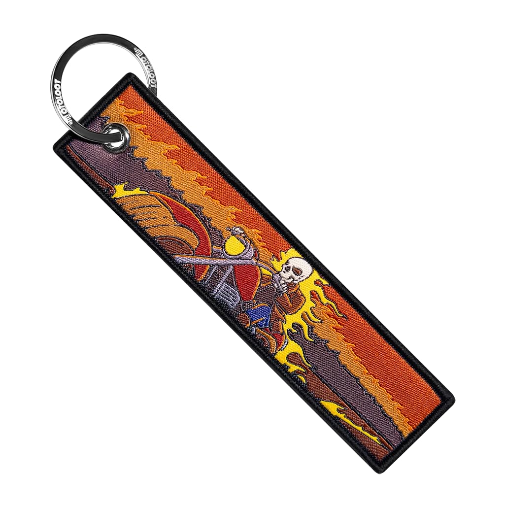 Motoloot Keychain For Motorcycles, Scooters, Cars And Gifts (Fiery Cruiser)