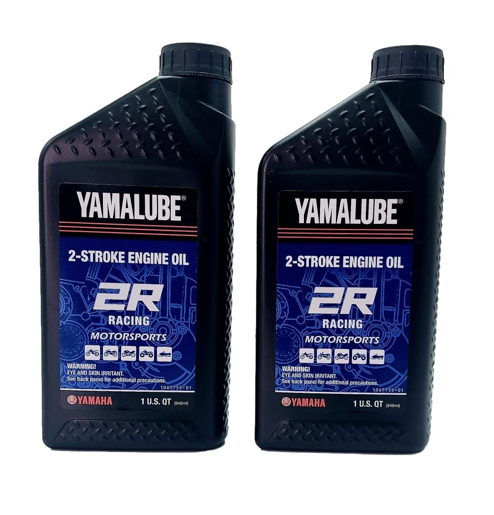 YAMAHA Original OEM Yamalube LUB-2STRK-R1-12 Racing 2R 2 Stroke Engine Oil Yamalube OEM - 2 Quarts