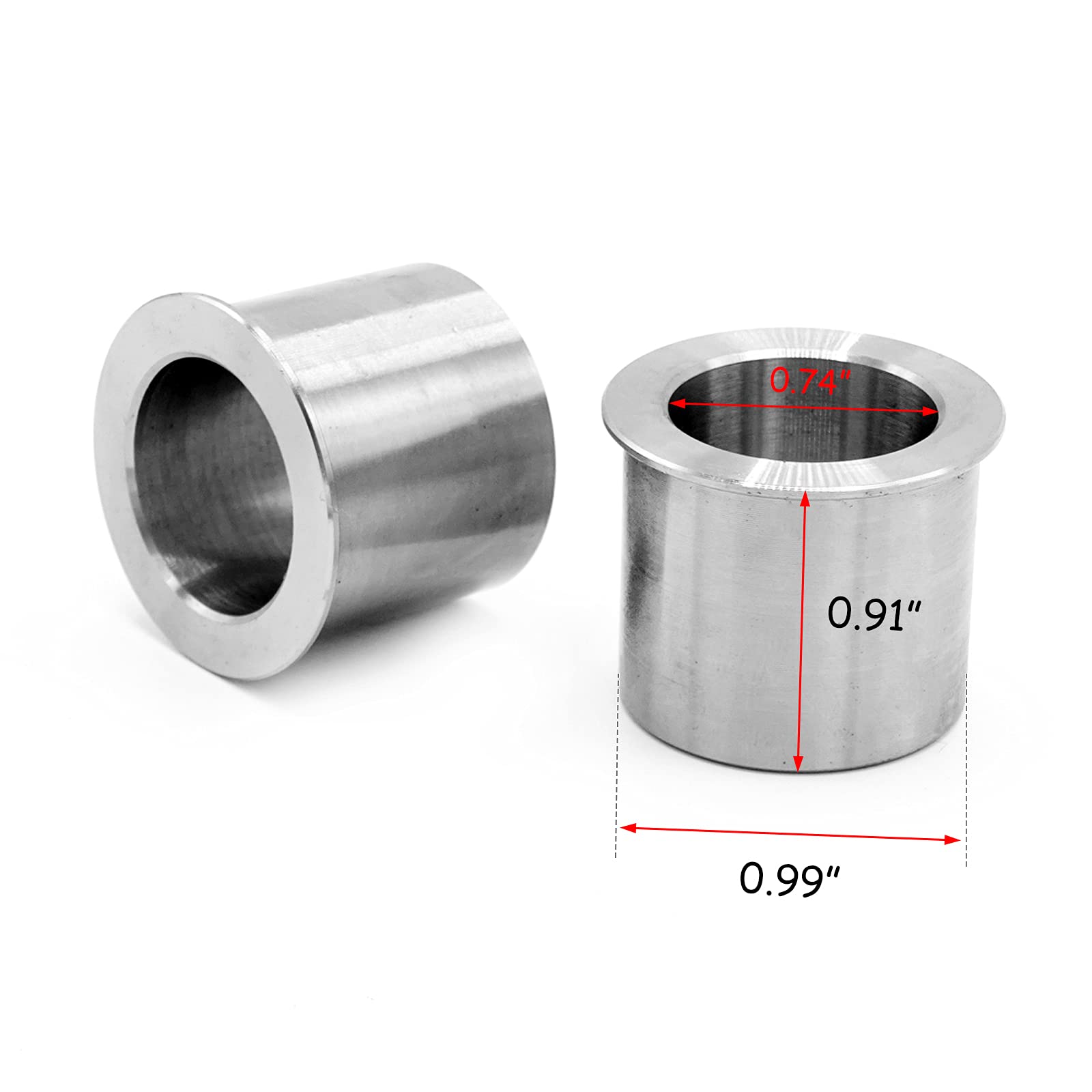 Wheel Bearing Reducers 1' To 3/4' Axle Reducer Spacer Compatible With Harley Chopper Bobber Models Wheel Bearings