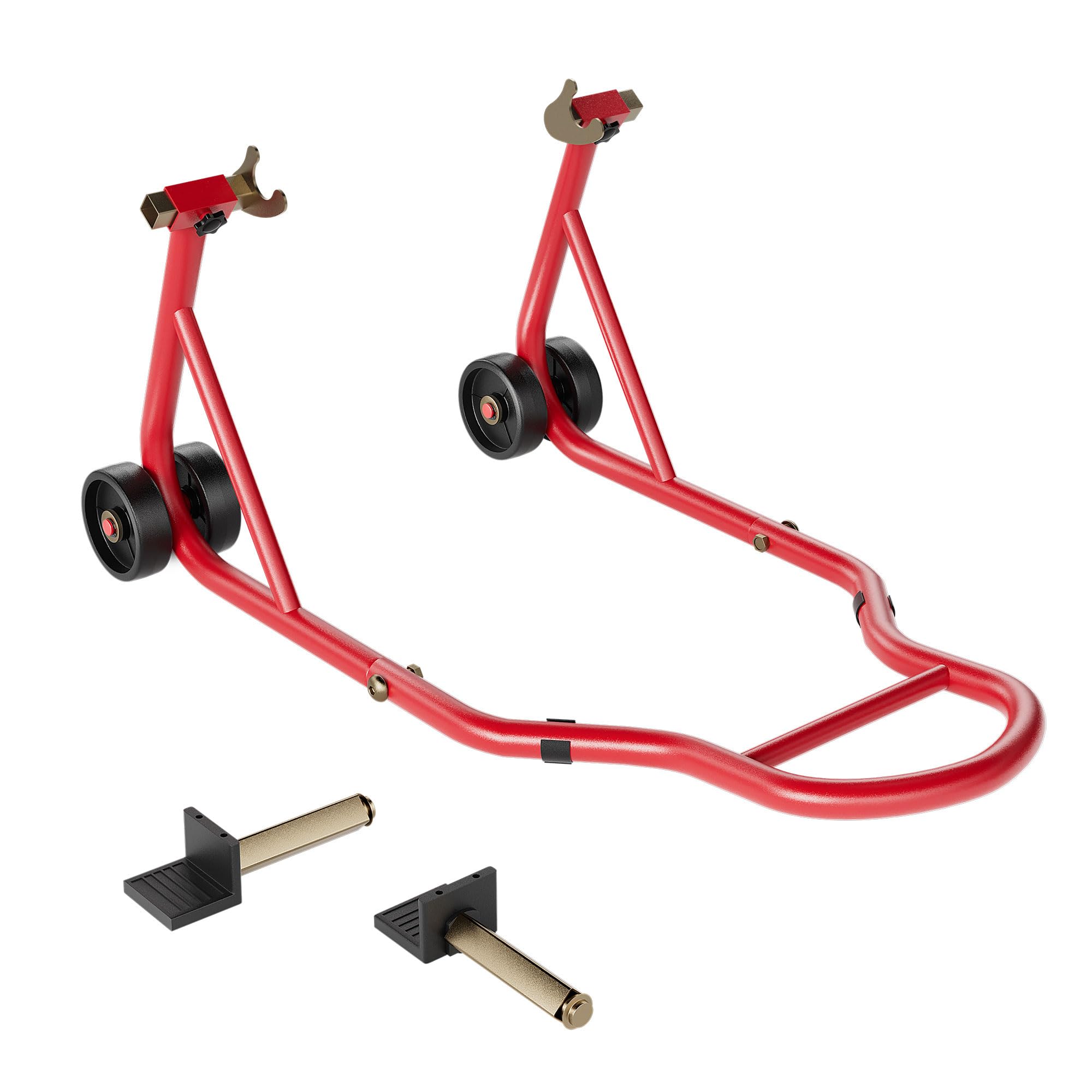 Specstar Motorcycle Stand, 441 Lbs Capacity Rear Wheel Lift With U+L Adjustable Swingarm Spool, Heavy Duty Paddock Stand For Bmw