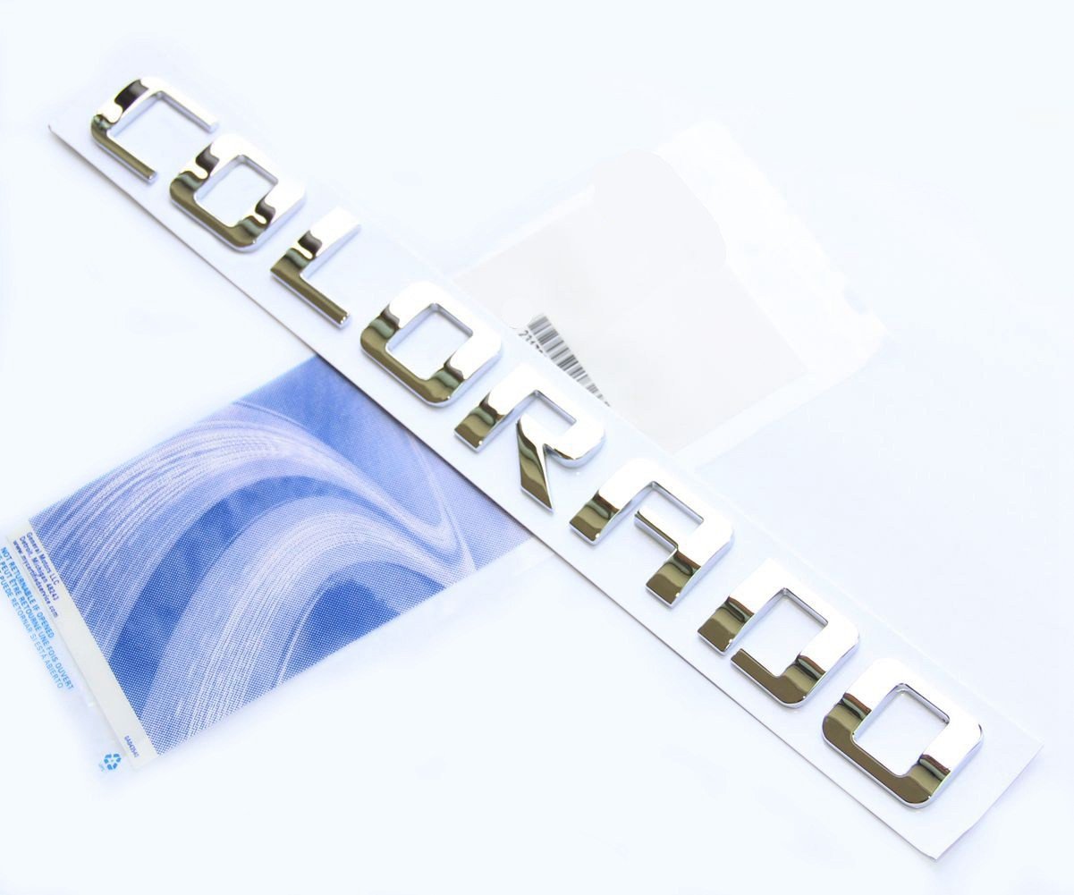 Yoaoo 3X Oem Chrome Colorado Nameplate Emblems Letter Badge 3D For 2007-2019 Tahoe Shiny