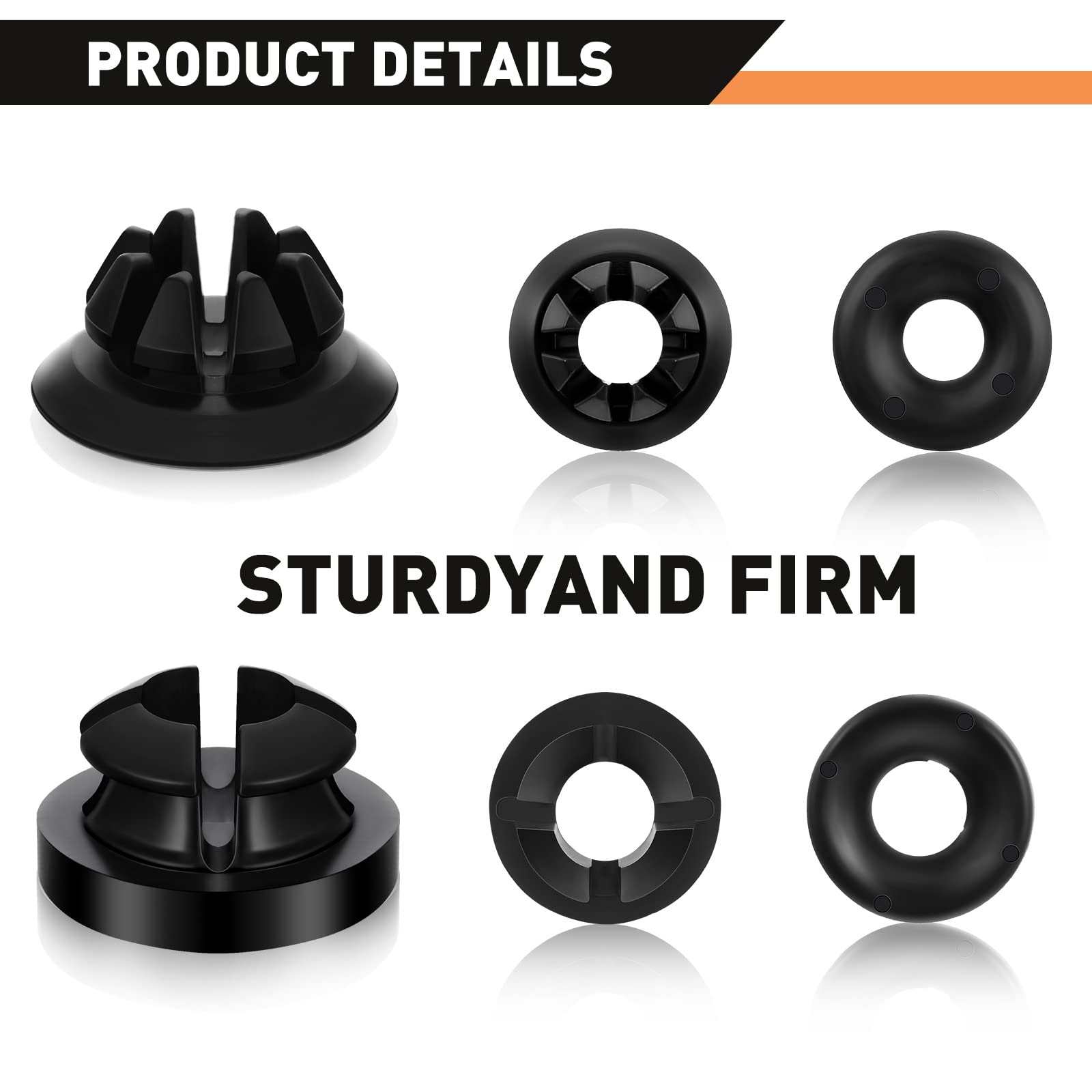 Hood Prop Rod Holder 30 Pieces Hood Clips Black White Hood Rod Clip Clip Rod Holder Car Hood Rod Holder Suction 91503-Ss0-003 For Most Car Automobile