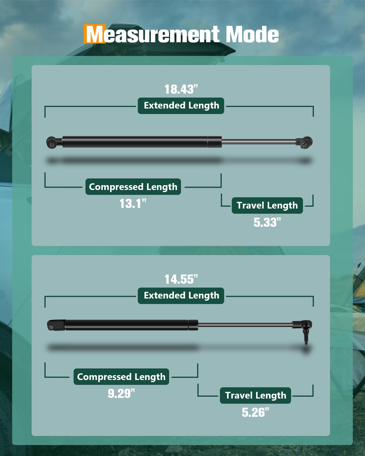 Scitoo Rear Left And Right Liftgate+Window Glass Lift Supports Struts Gas Springs Shocks Fit For Jeep Grand Cherokee 1999-2004 -