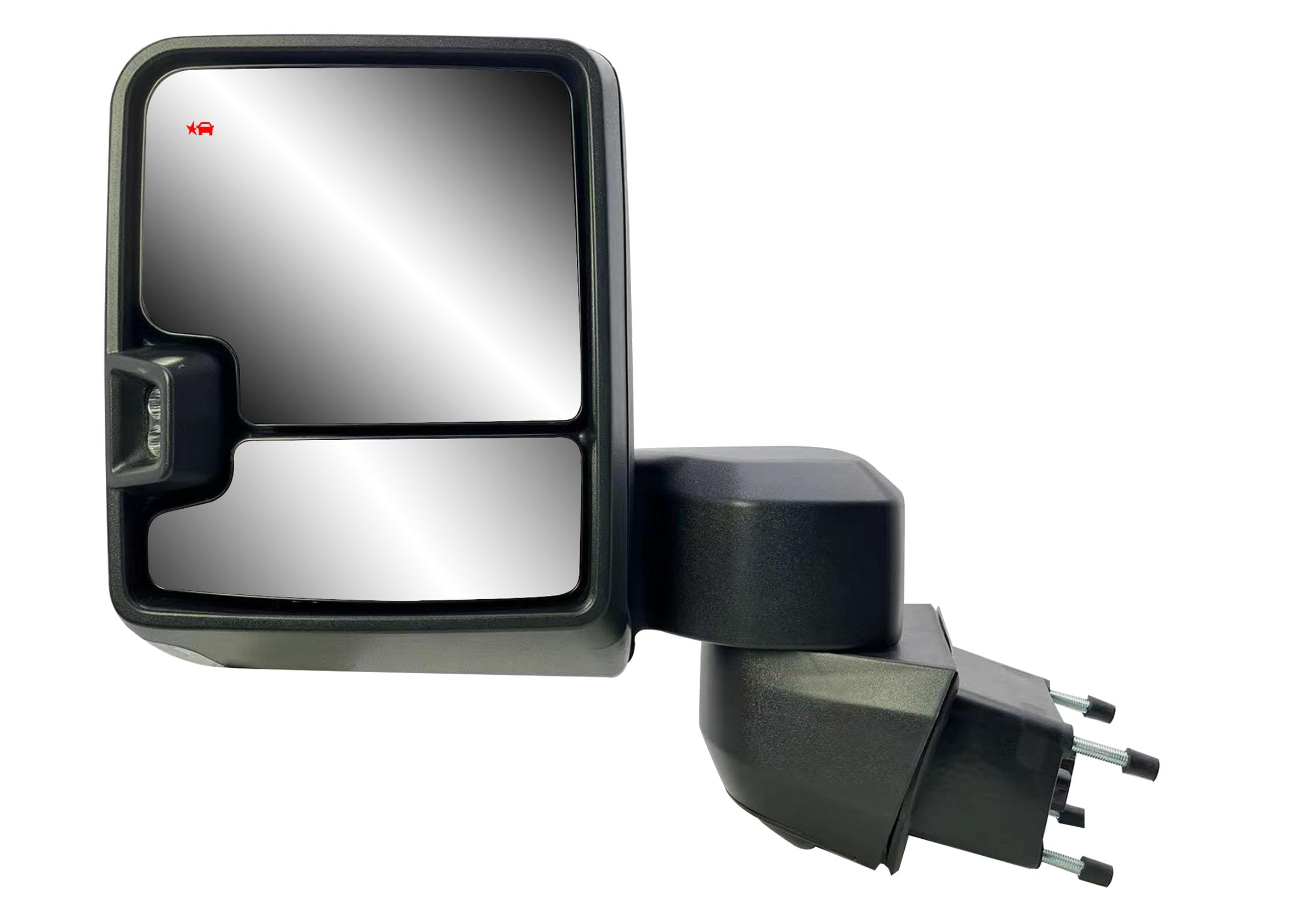 Driver Left Side Door Towing Mirror Power and Heated with Signal Light and BLIS Chrome Back Cover For Chevrolet Silverado GMC Si