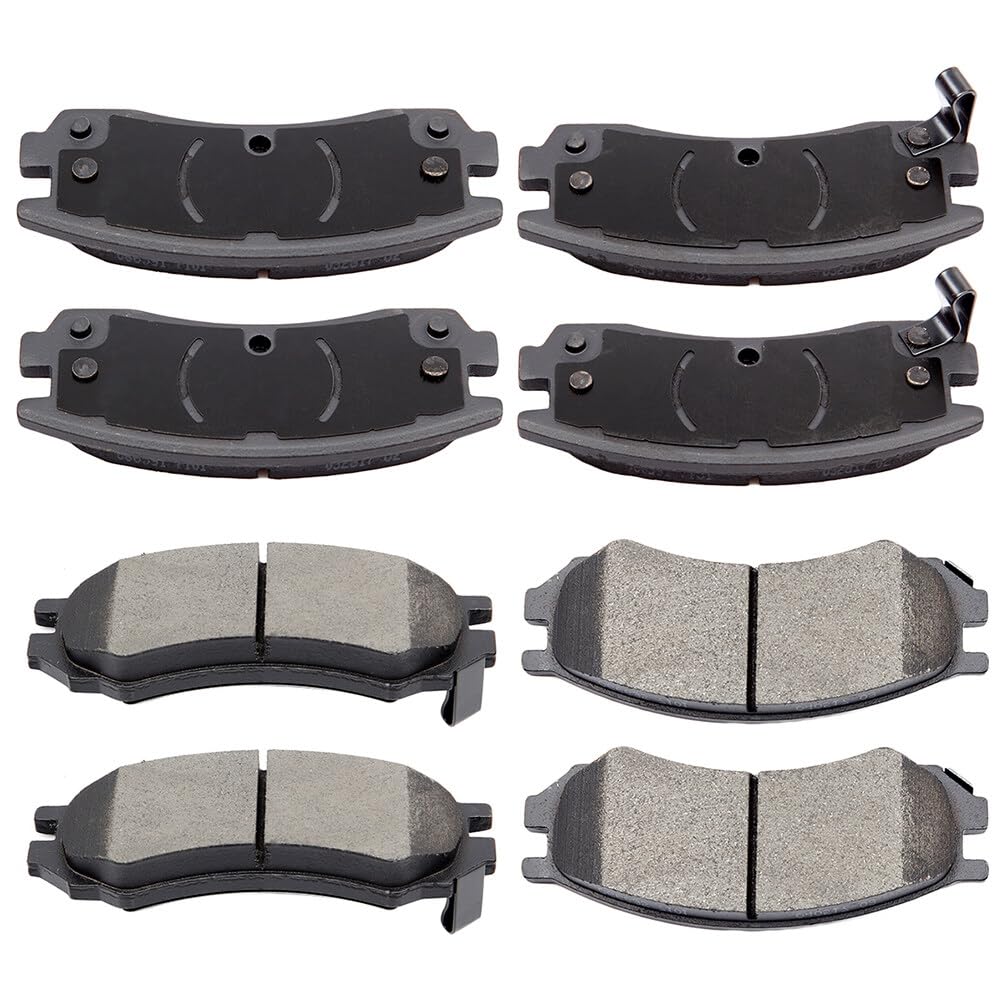 Automuto 8Pcs Front & Rear Ceramic Disc Brake Pads Set D698 D507 For Oldsmobile Alero 1999-2004,For Pontiac Grand Am 1999-2005