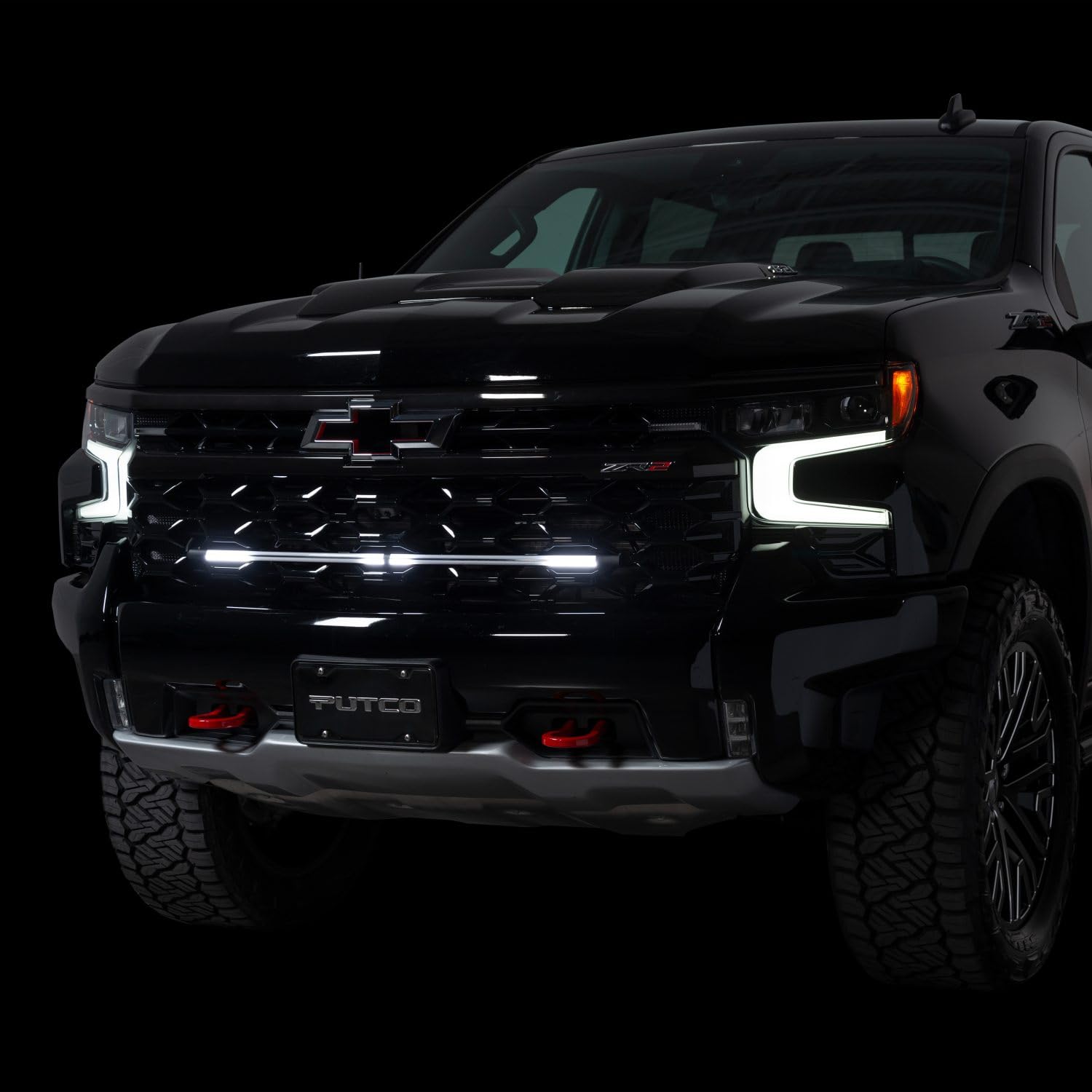 Putco Virtual Drl Led Grille Lights - 37' Light Bar - Fits Chevy Silverado/Gmc Sierra 15-25, Ford Superduty F250+ 11-25
