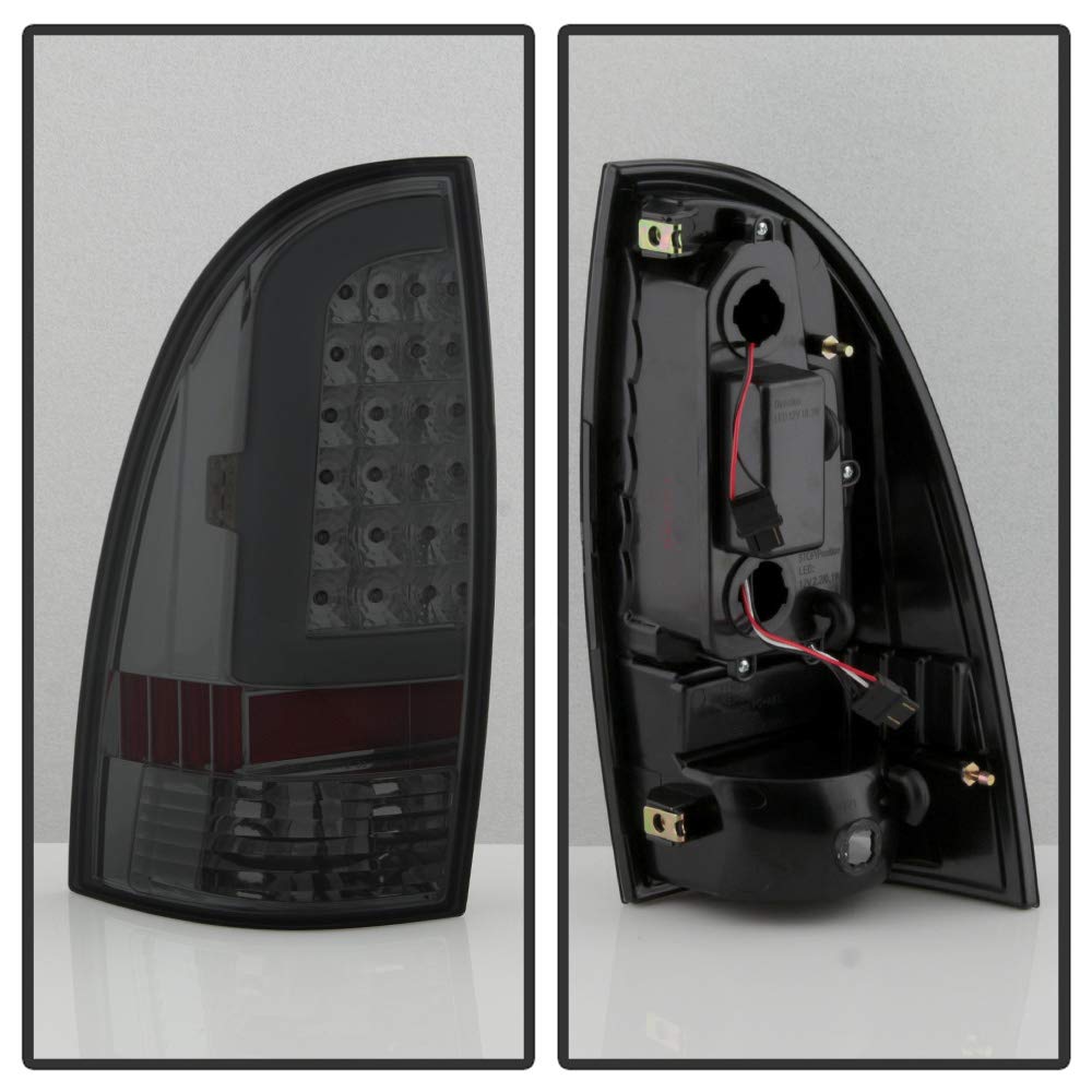 Acanii - For Smoked 2005-2015 Toyota Tacoma Trd [Led Tube] Tail Lights Brake Lamps 05-15