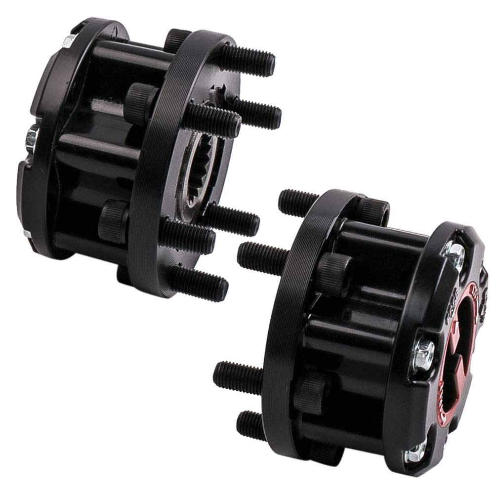 Maxpeedingrods 2Pcs Manual Locking Hubs 17 Spline For Isuzu D Max Trooper Holden Jackaroo 8-97113446-Pt Perfectautopart, Front Left And Right