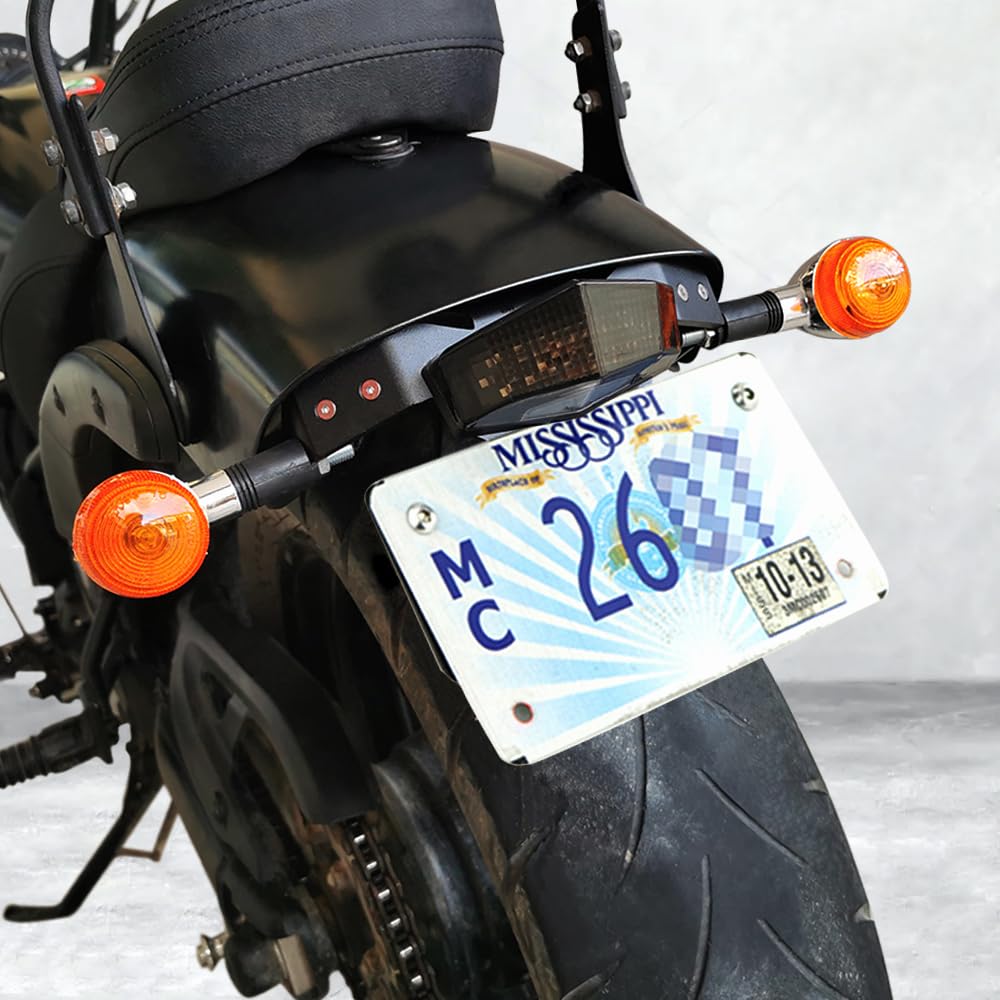 Xitomer Fender Eliminator, Tail Tidy Fit For 2024 2023 Vulcans Abs 2015-2018 2019 2020 2021 2022 /Vulcan Café 2018-2024 Vulcan S Abs 15-24, With Tail Light, For Oem& Aftermarket Turn Signal