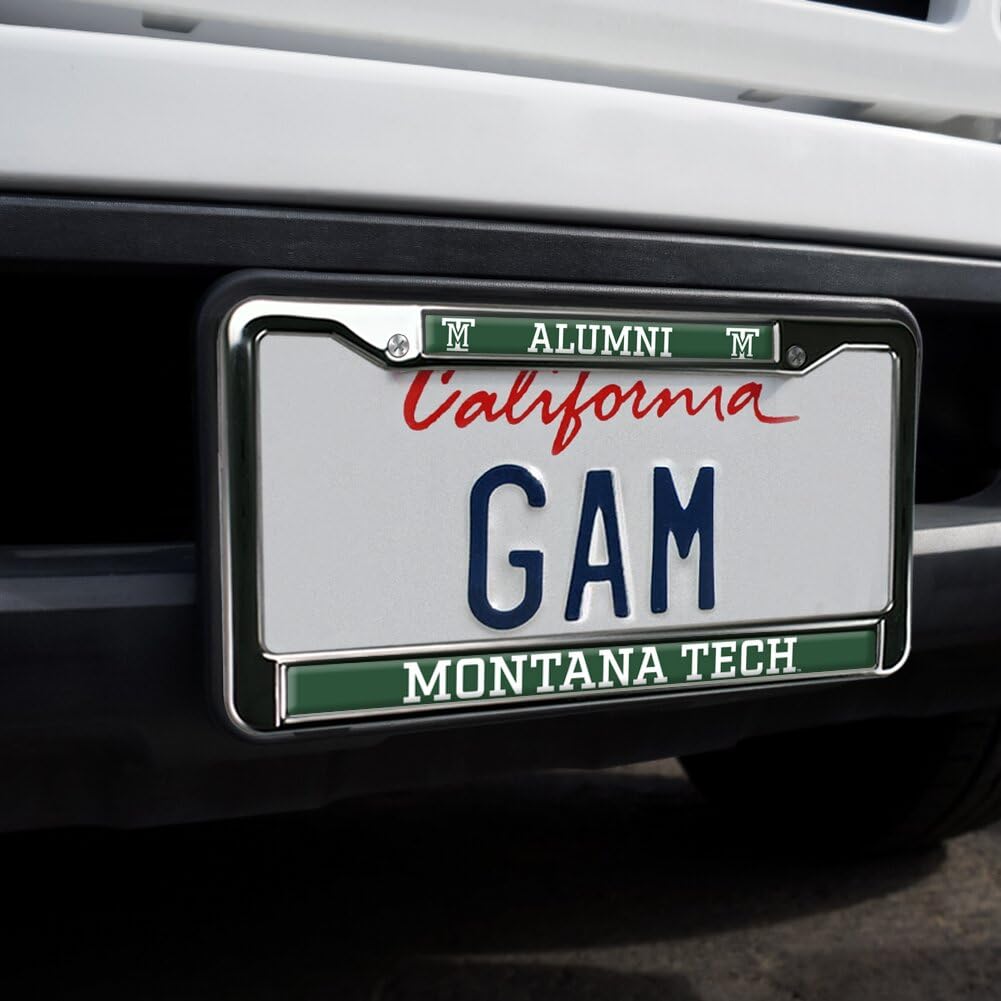 Montana Tech Alumni Full Size Standard License Plate Metal Frame