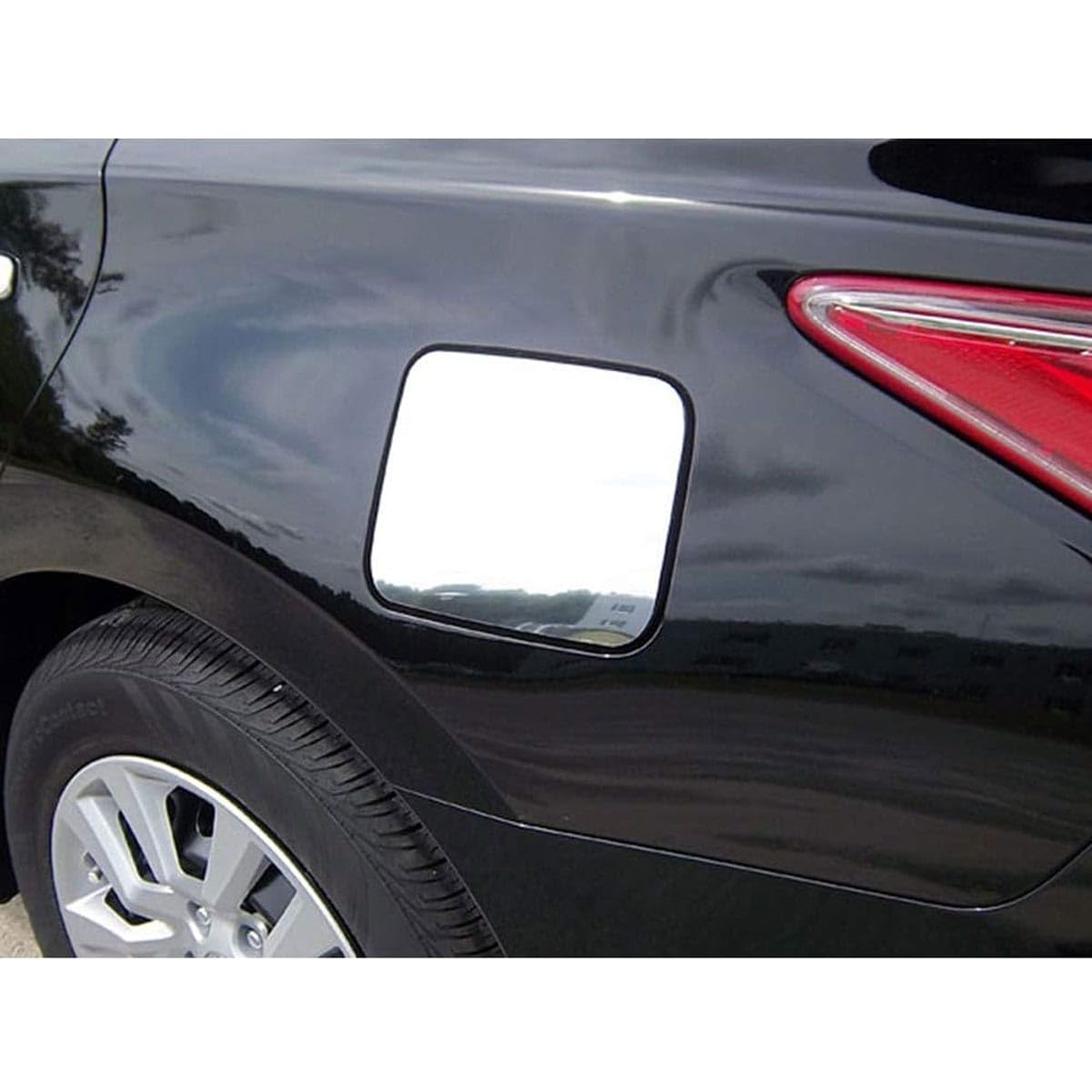 Qaa Is Compatible With 2013-2018 Nissan Altima 1 Piece Stainless Gas Door Cover Trim Gc13550