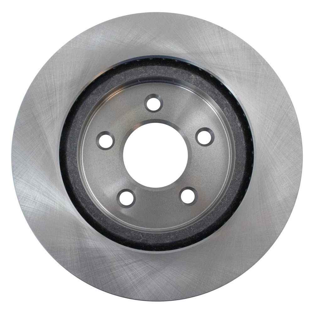 Trq Rear Brake Rotors Set Solid Compatible With 2005-2014 Ford Mustang