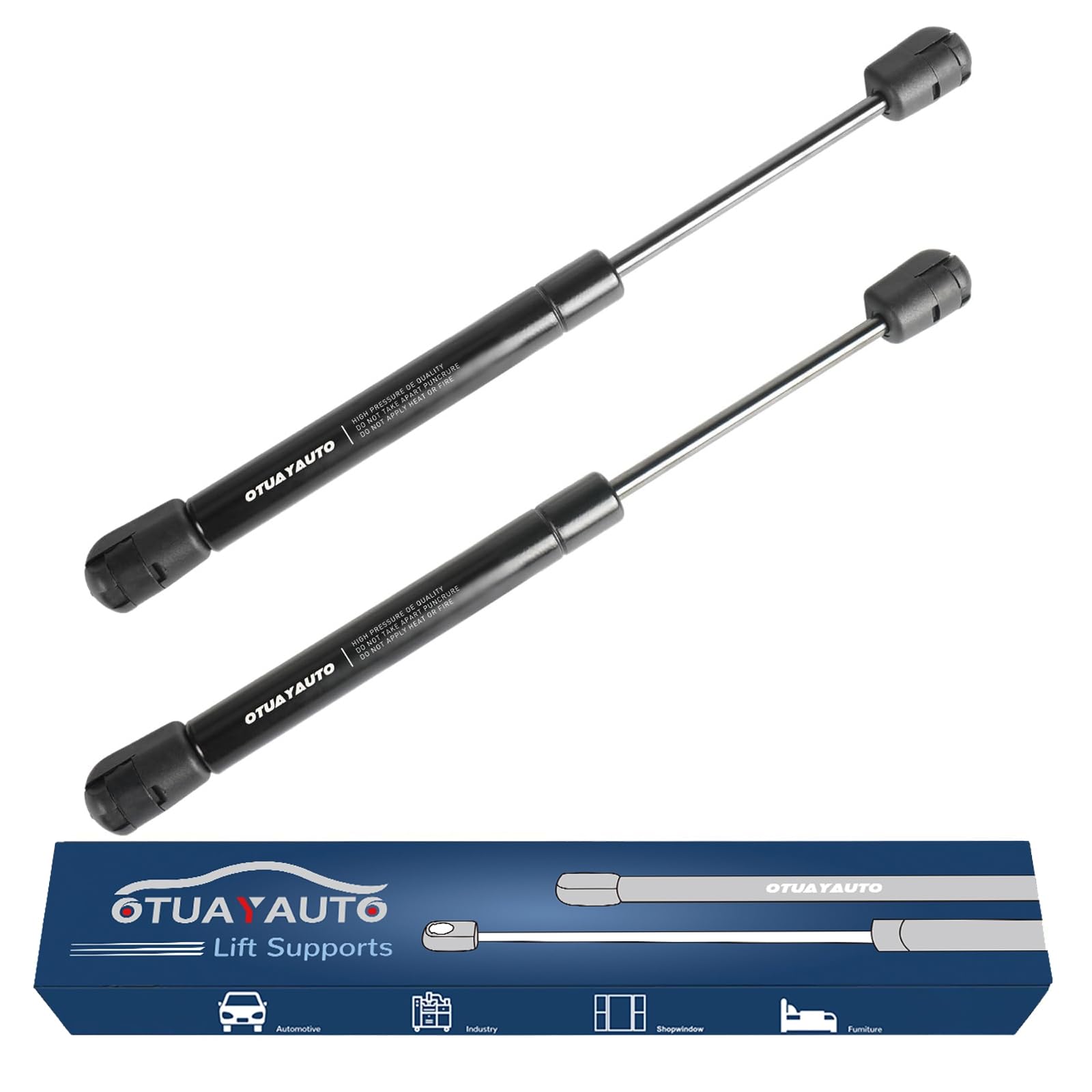 Otuayauto 10 Inch Gas Strut -200N/45Lb Universal Lift Support - 1015931, 95602 Fortruck Pickup Tool Box Lid Rv Overhead Cabinet