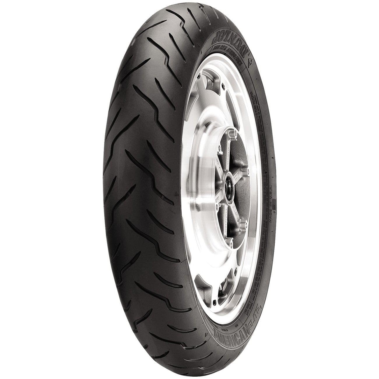 Dunlop American Elite Front Motorcycle Tire 130/60B-19 (61H) Black Wall - Fits: Harley-Davidson CVO Road Glide Custom FLTRXSE 20