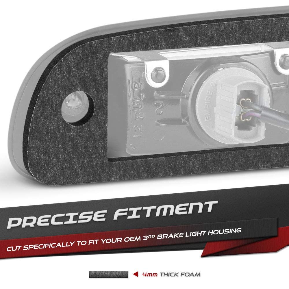 Vipmotoz Third Brake Light Stop Lamp Seal Gasket For Ford F150 F250 F350 F450 Super Duty Ranger Maverick Pickup - Upgrade 4Mm Thickness Seal Replacement Foam, Double Side Ultra Strong Adhesive