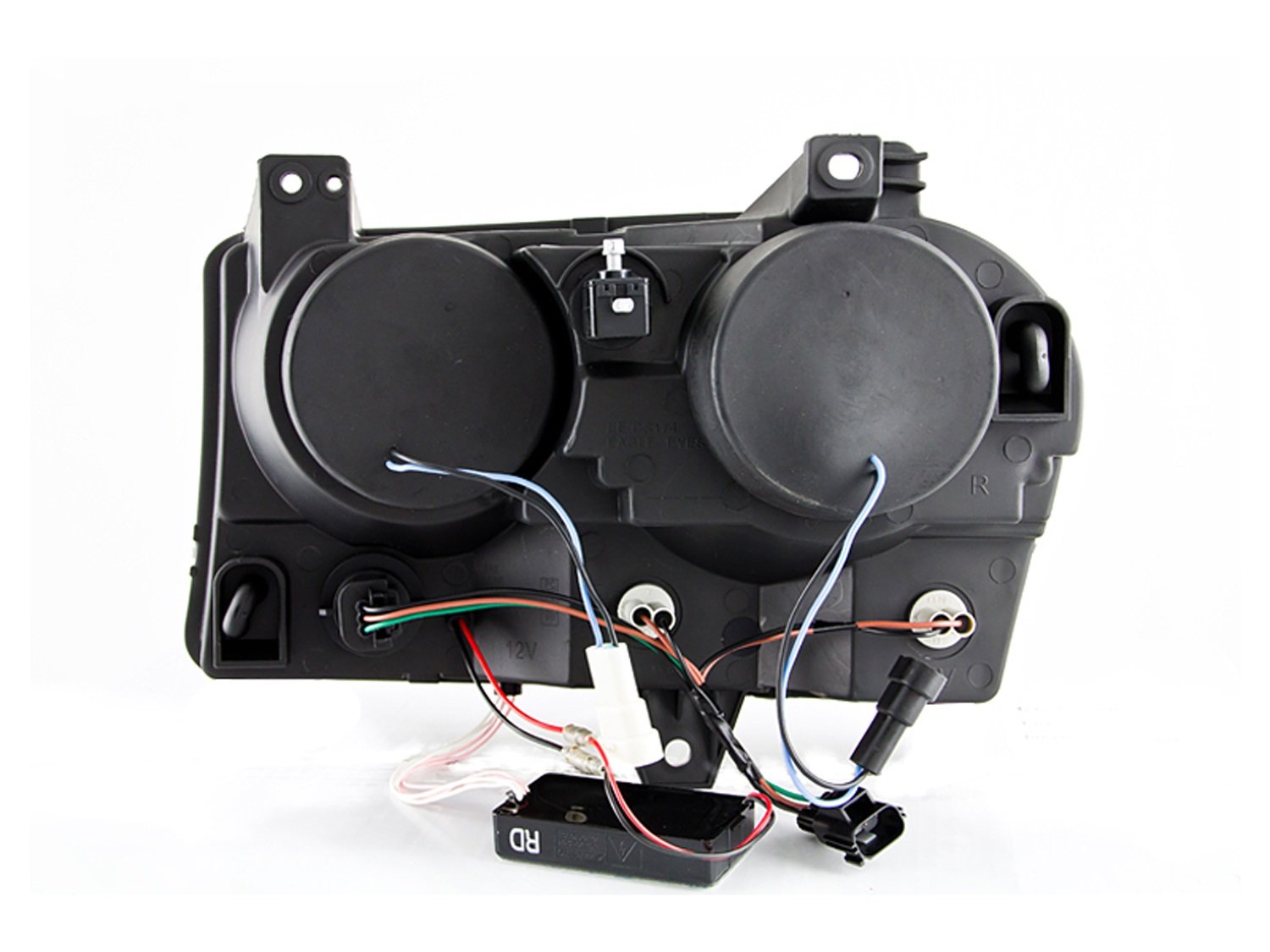 Anzo Usa 121152 Chrysler 300 Projector With Halo/Black Clear With Amber Reflectors Headlight Assembly - (Sold In Pairs)