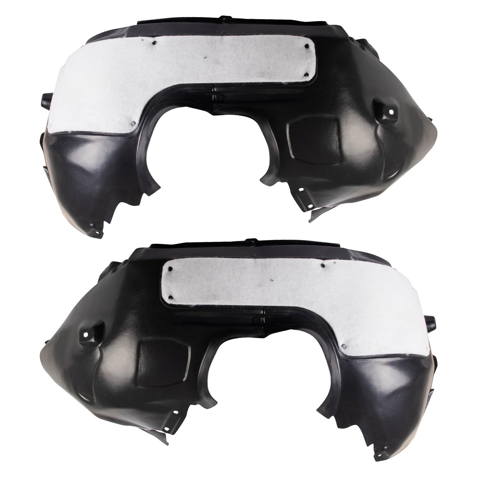 Trq Front Inner Fender Liner Set Compatible With 2016-2018 Ford Focus Fo1248182 Fo1249182