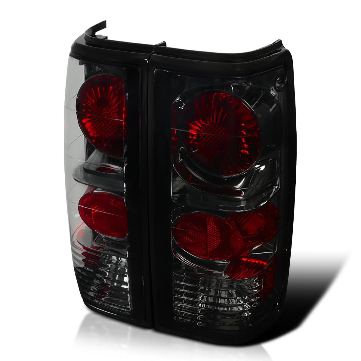 Spec-D Tuning Tail Lights Smoke Lens Compatible with 1982-1993 Chevy S10, 1983-1994 Chevy S10 Blazer, 1983-1990 GMC S15, 1991-19