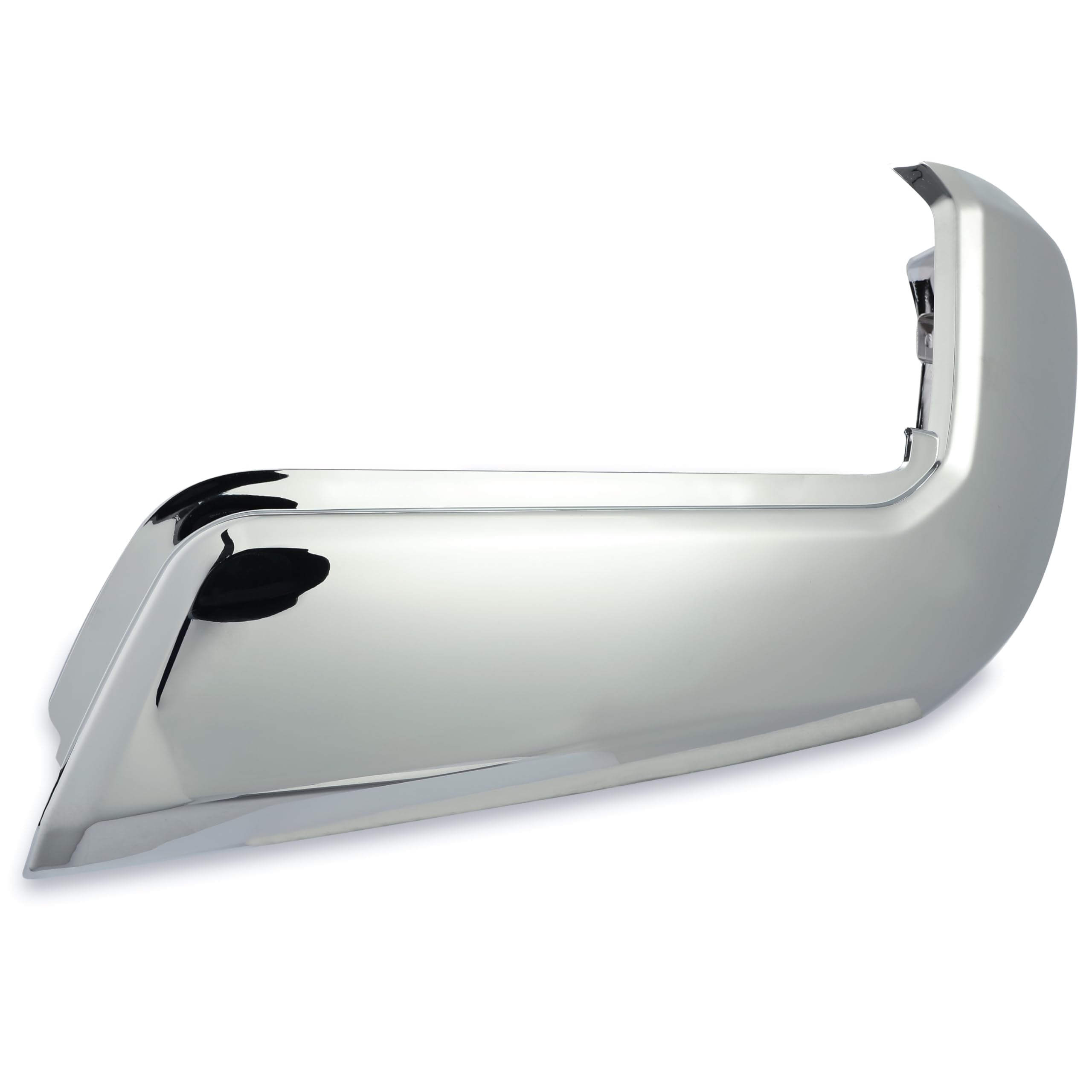 KUAFU Rear Bumper End Caps RH Compatible with 2016-2023 Toyota Tacoma w/o Parking Sensors Holes Chrome Covers Corner Extension R