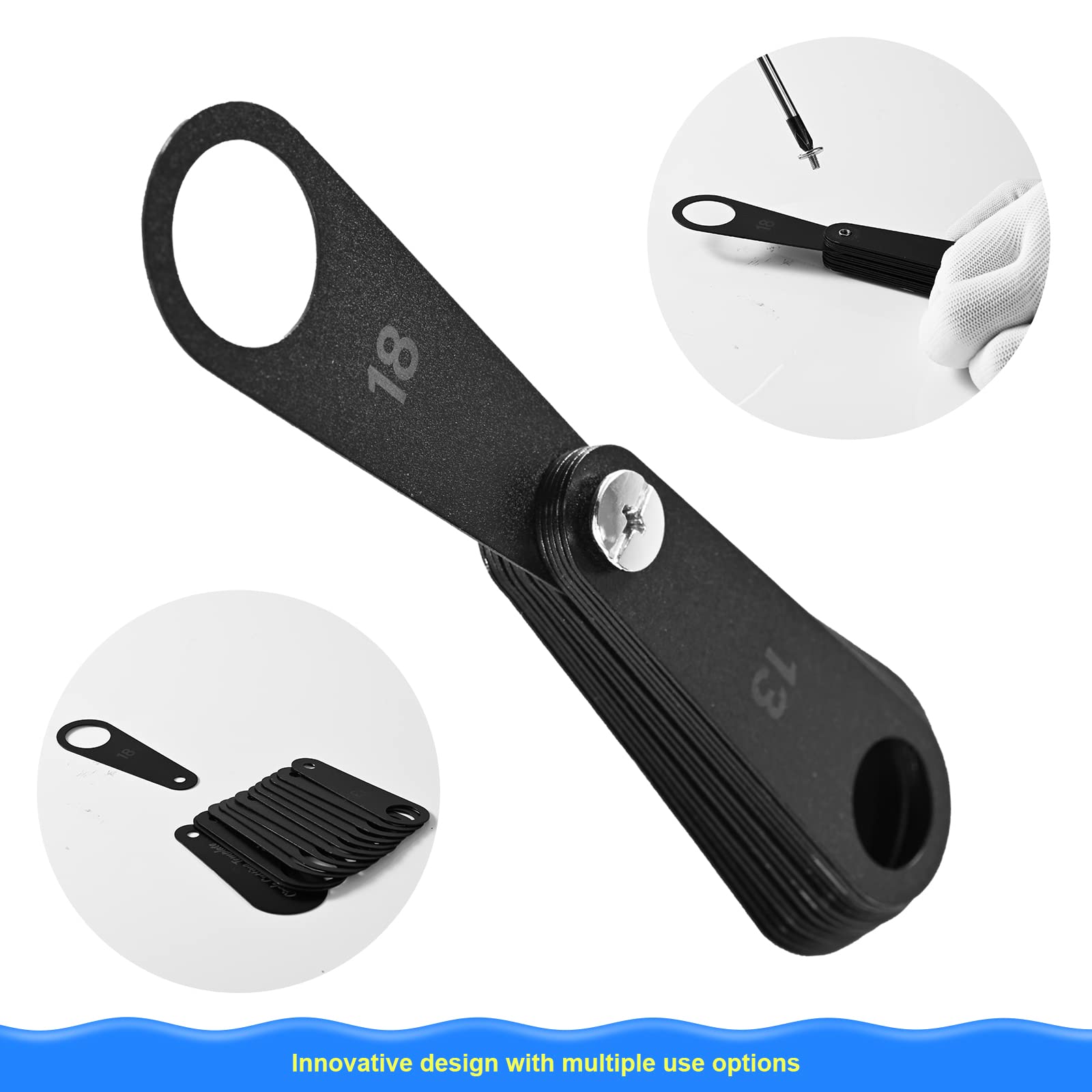 Newishtool Vinyl Wrap Film Precise Hole Cutting Circle Template Measuring Tool Car Wrap Tool Sensor Circular Cutter Template 13M
