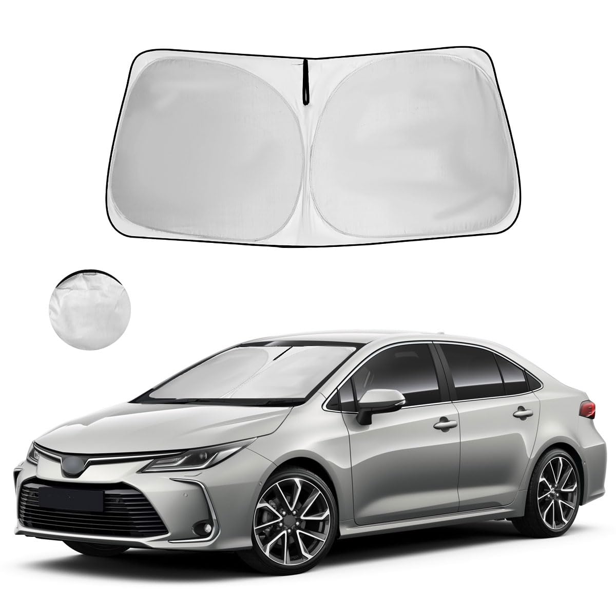 Windshield Sun Shade For 2009-2014 Toyota Corolla Uv Ray & Heat Blocking Foldable Windshield Sunshade For Toyota Corolla Accesso