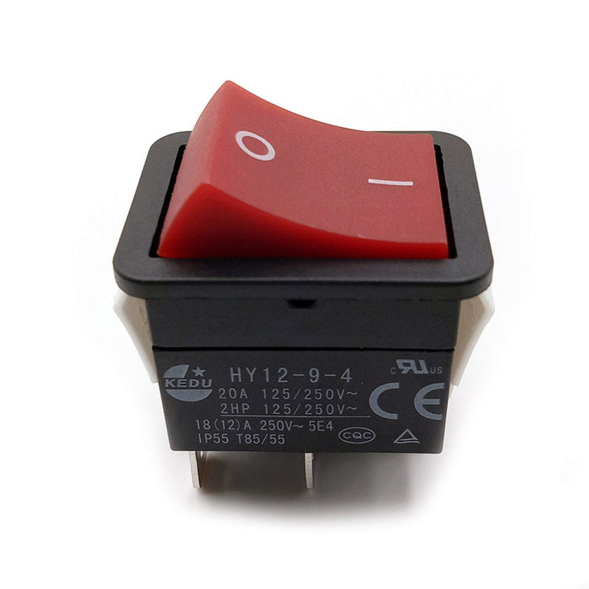 Lichifit 1Pc Kedu Power On Off Rocker Switch Push Button 4 Pinip55 T85Hy12-9-4