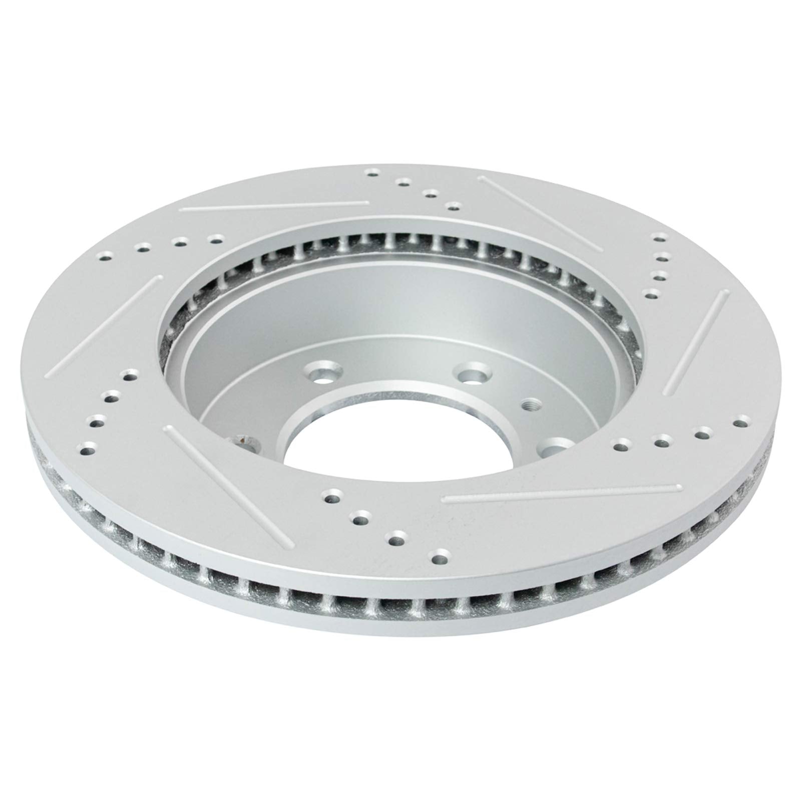 Trq Front Performance Brake Rotors Set Premium G-Coated Compatible With 2006-2010 Hummer H3 2009-2010 H3T