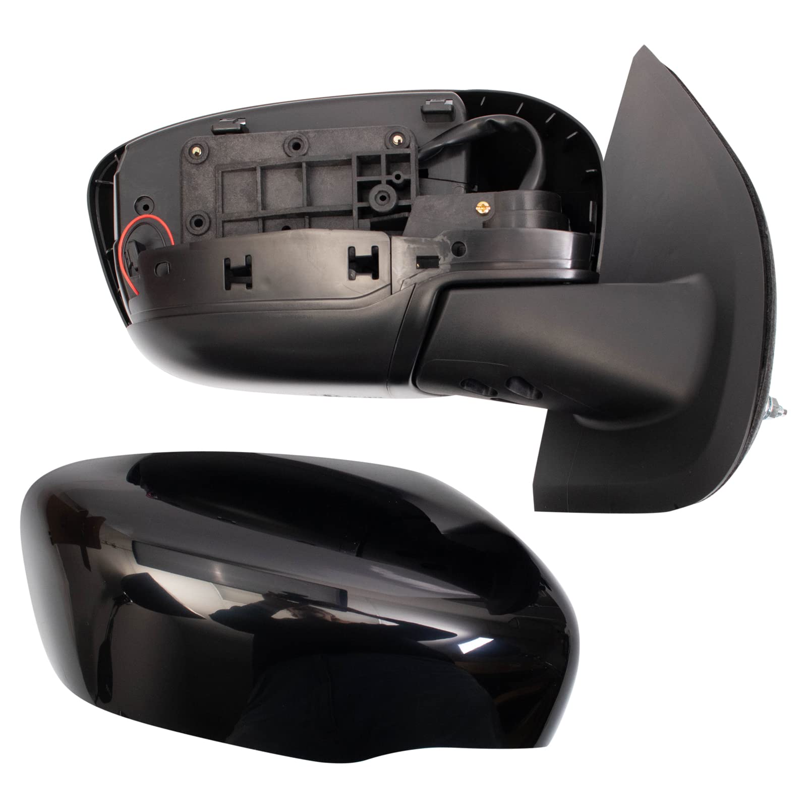 Trq Right Mirror Power With Heat Without Side View Camera Passenger Side Compatible With 2022-2023 Nissan Frontier Ni1321339