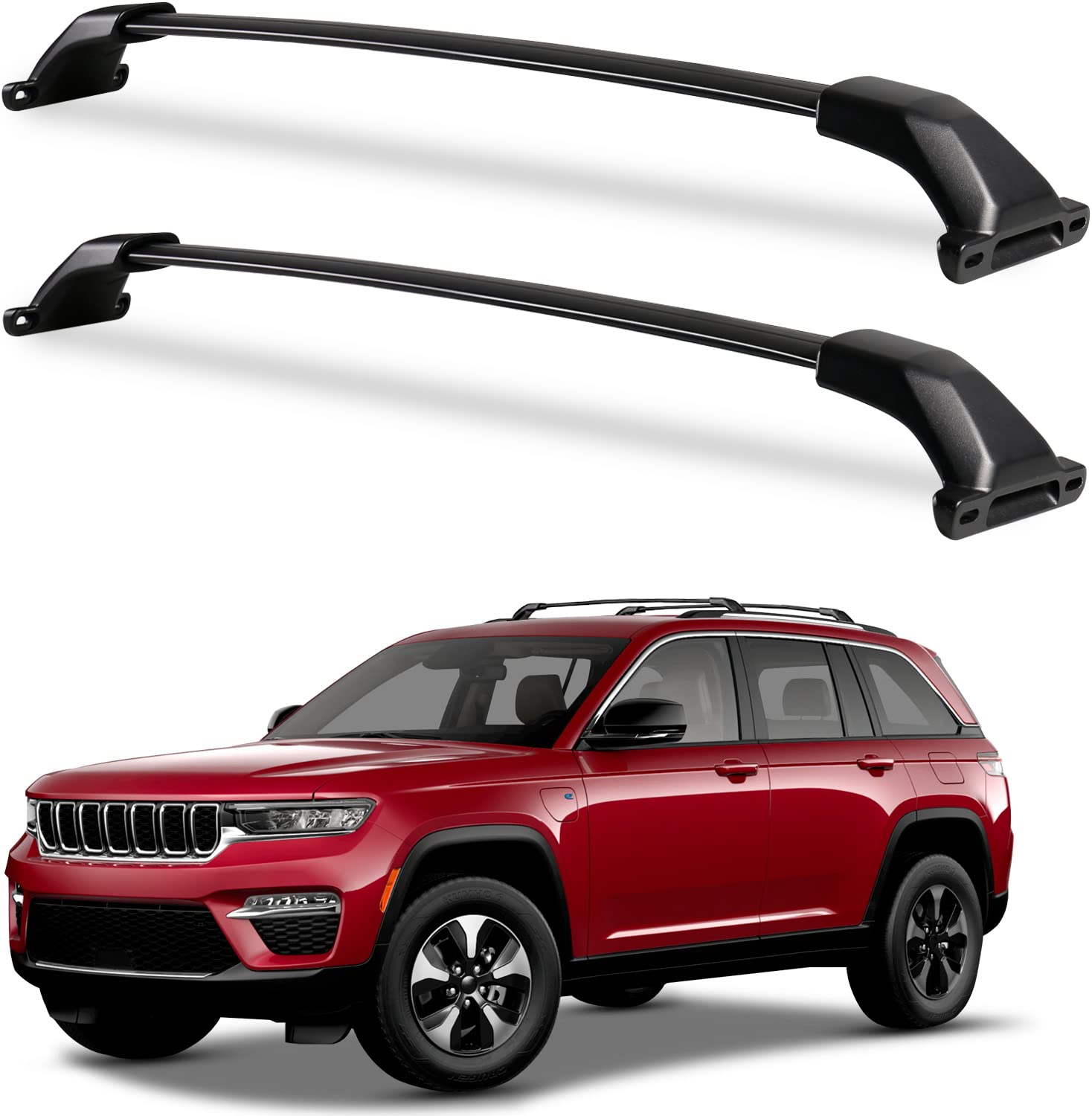 Wonderdriver Roof Rack Cross Bars Compatible with Jeep Grand Cherokee L 2021-2025 and 2022 2023 2024 2025 Grand Cherokee WL, Hea