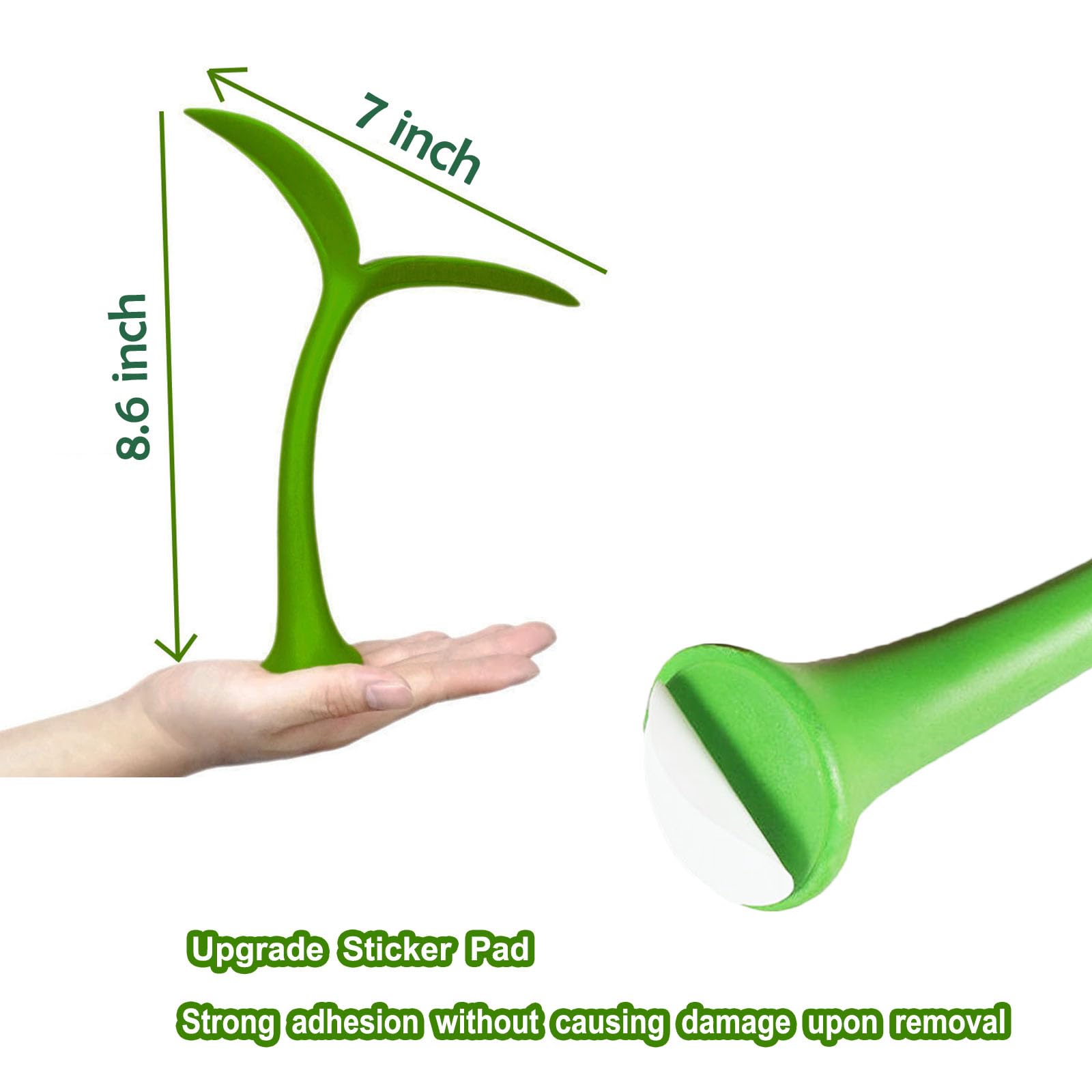 Car Sprout Topper 3D Cute Car Sticker Decal,Waterproof Moving Grass Bean Sprout Green Leaf Dances in Wind, Spot Your Car, Also f