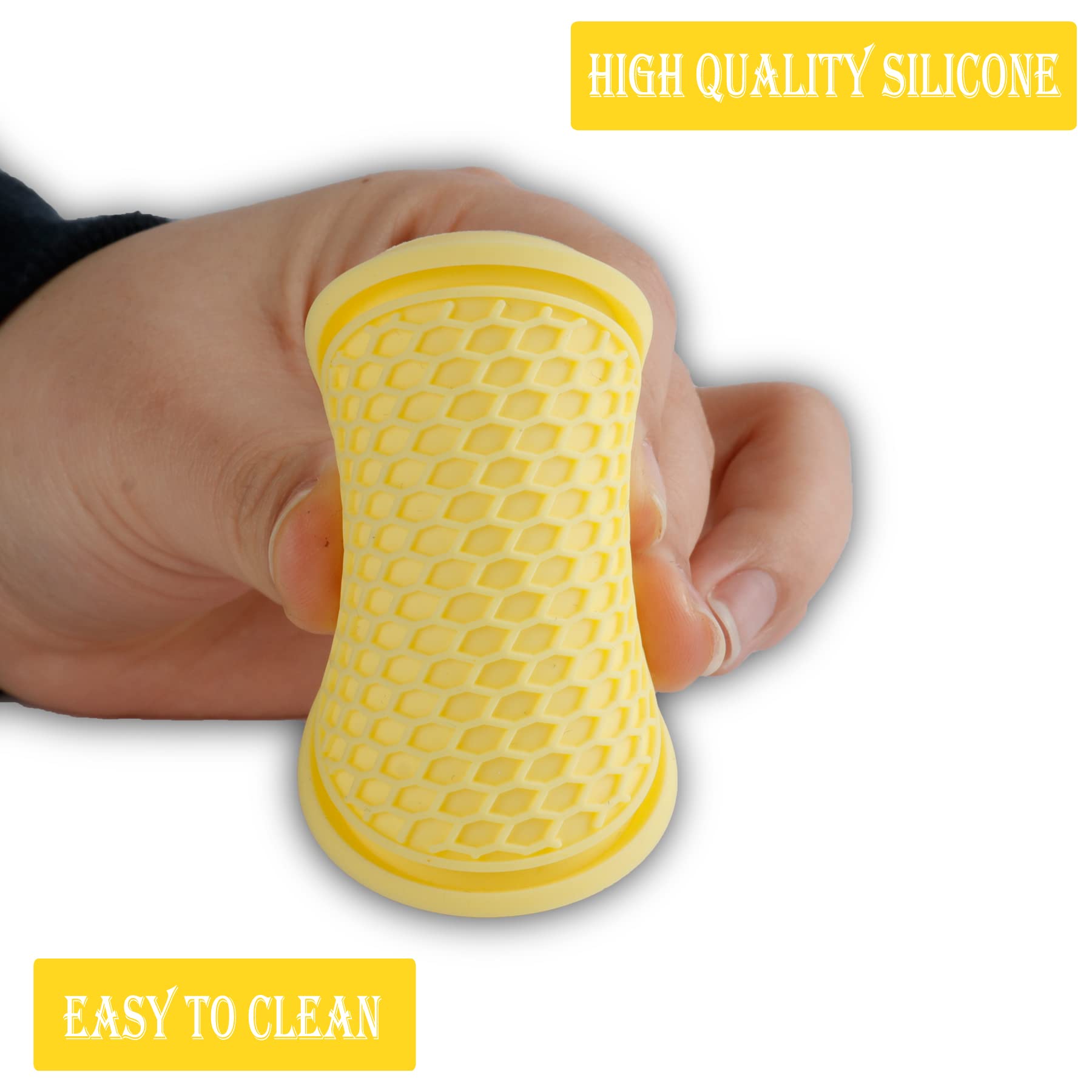 Singaro Car Cup Coaster, 4Pcs Universal Non-Slip Cup Holders Embedded In Ornaments Coaster, Car Interior Accessories, Yellow