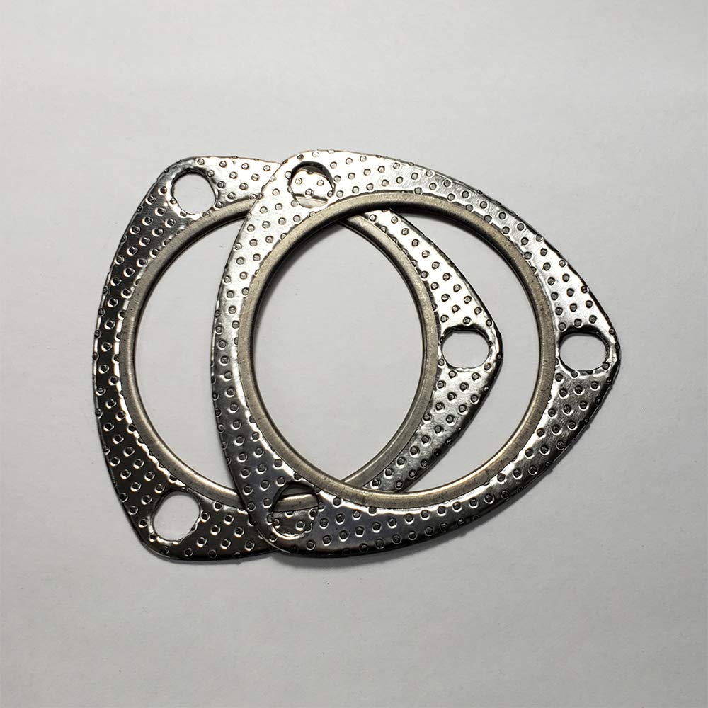 3' 3 Bolt Mlsg High Temp Exhaust Gasket W/Ss Fire Ring (Qty 2)