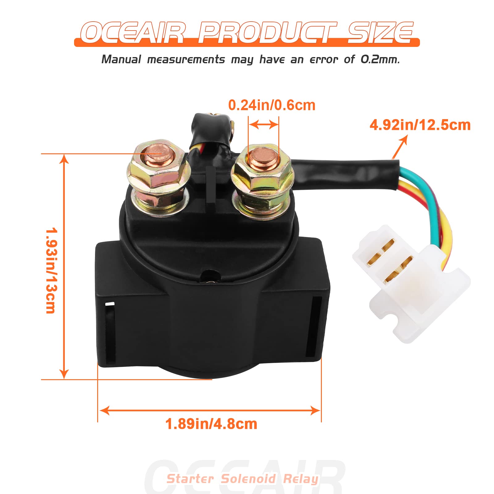 Starter Solenoid Relay For Yamaha Warrior 350 1987-2004 Big Bear 350 1987-1999 Wolverine 350 1996-2005 Yfm 350 1996-2005 For Honda Trx300 Fourtrax 300 1988-2000 Trx250 1984-1987 Sportrax 2003-2008