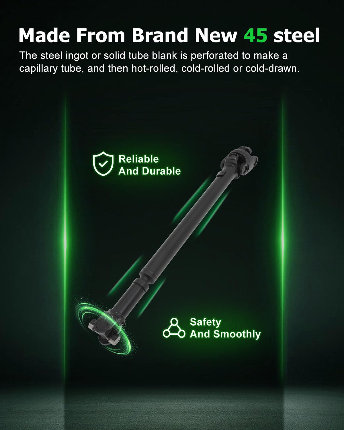 SCITOO 28.43'' Front Drive shaft Assembly Propeller Shaft Compatible For Jeep Cherokee For Jeep Comanche For Jeep Grand Cherokee