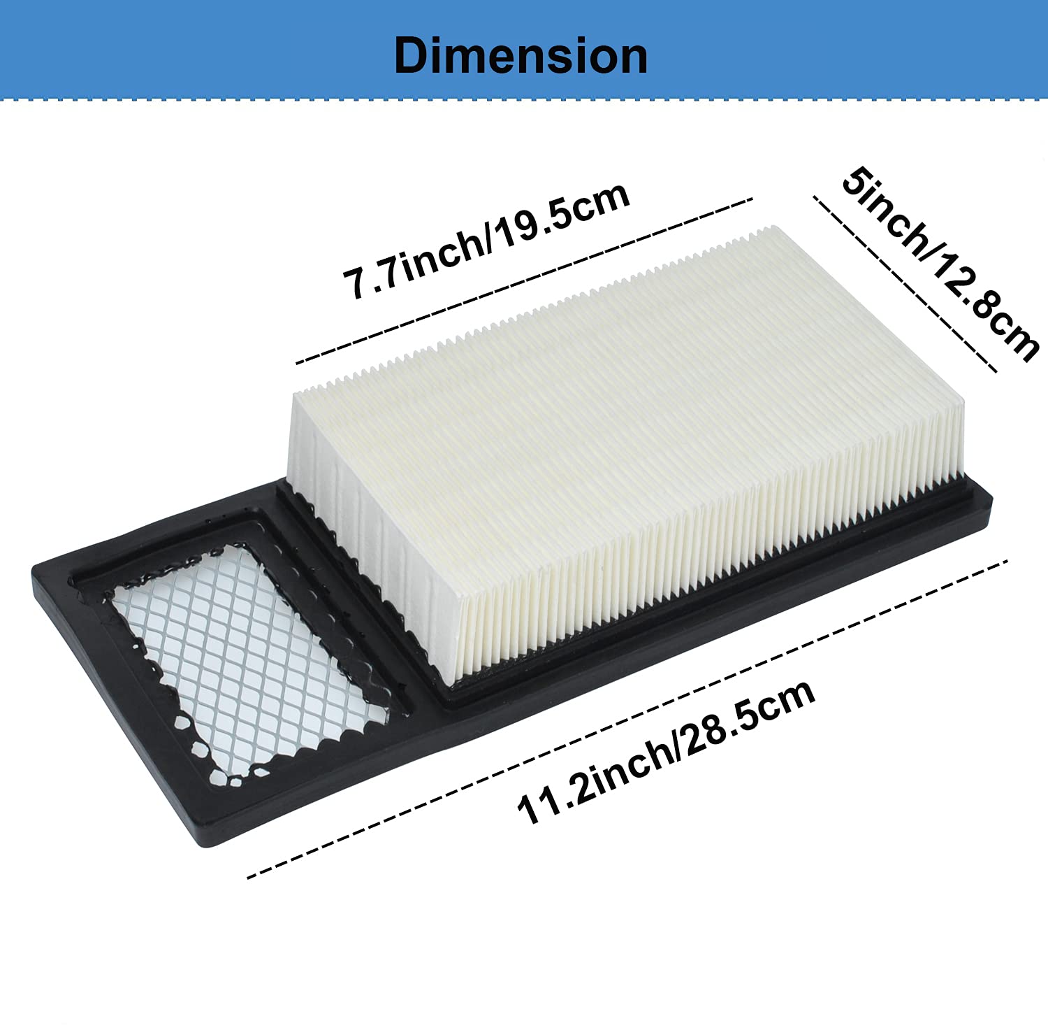 72368G01 Golf Cart Air Filter for Compatible with EZGO Medalist TXT 295cc 350cc 1994-2005 4 Cycle 72368-G01 72084-G01 26710-G01