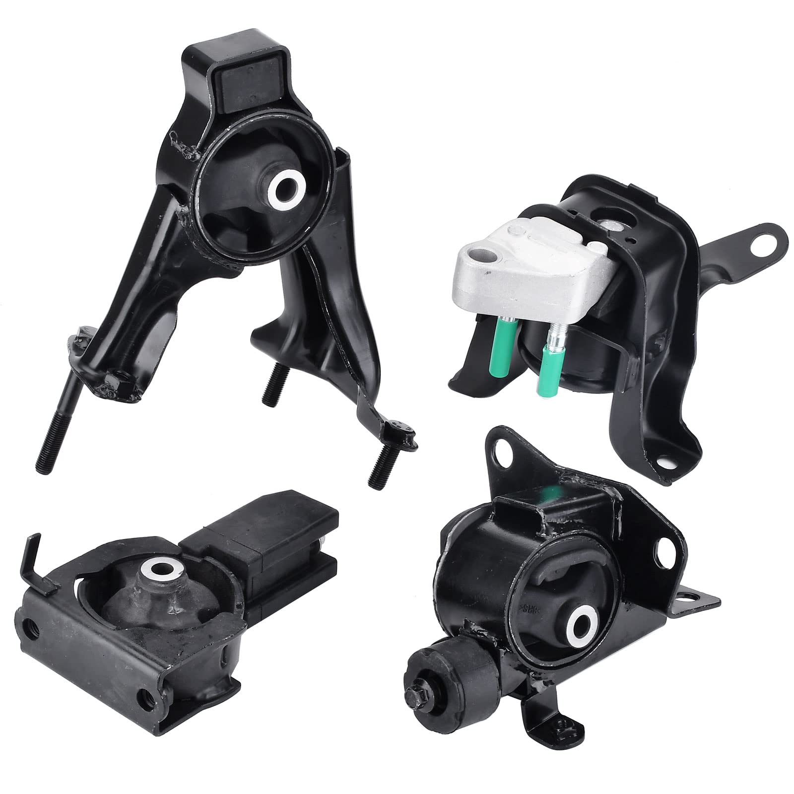 4PCS Engine Motor Transmission Mount Kits Compatible with Corolla Matrix Pontiac Vibe 1.8L 2003-2008 Engine Trans Mount Replace 